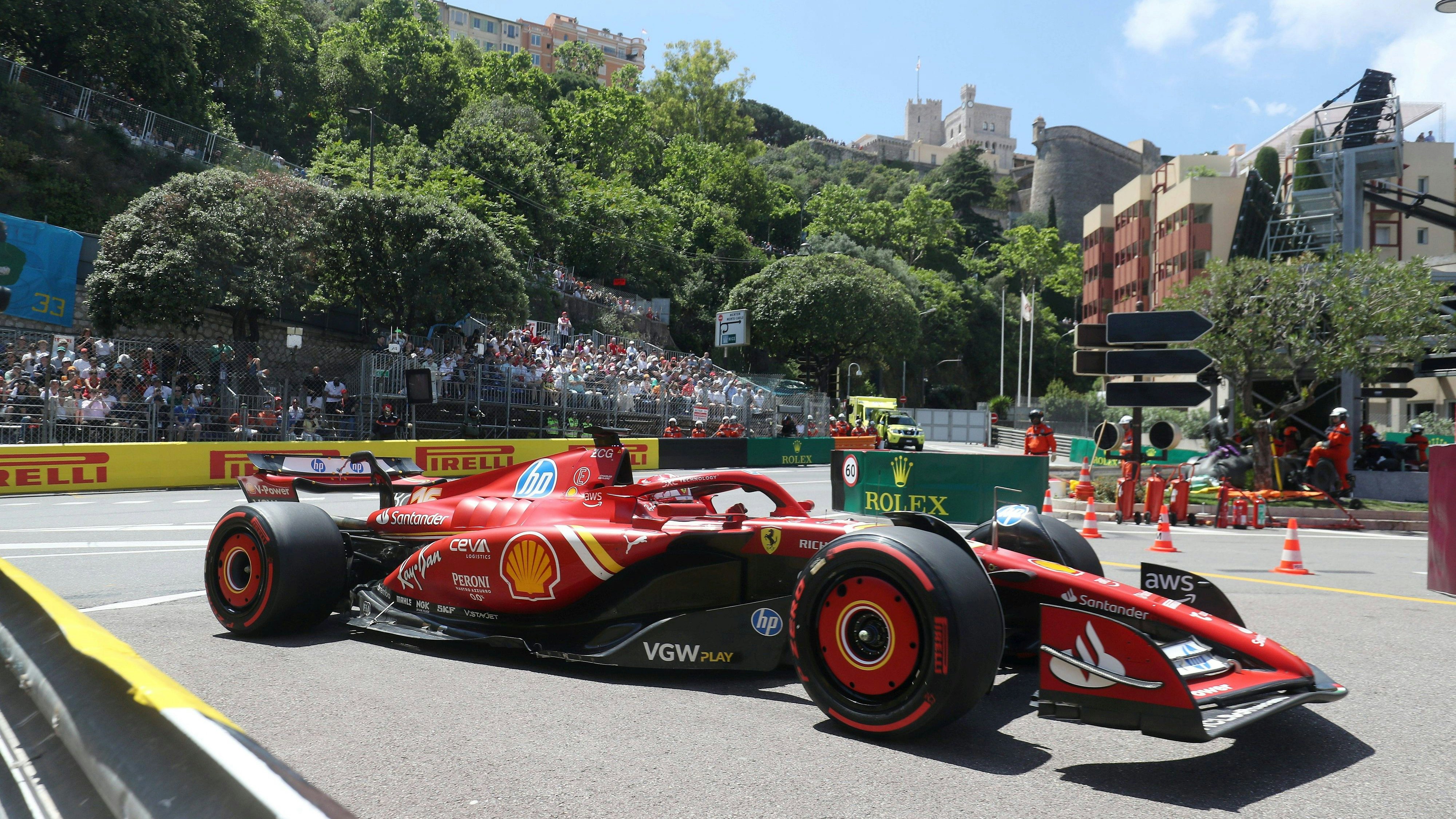 Ferrari-Star Charles Leclerc im Monaco-Qualifying. 