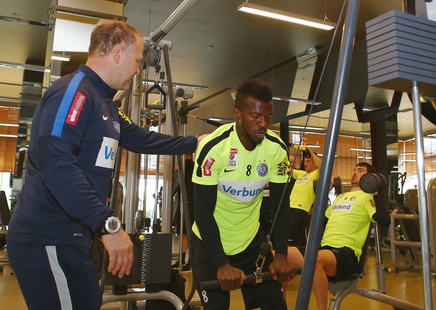 Larry Kayode 2016 in der Austria-Kraftkammer