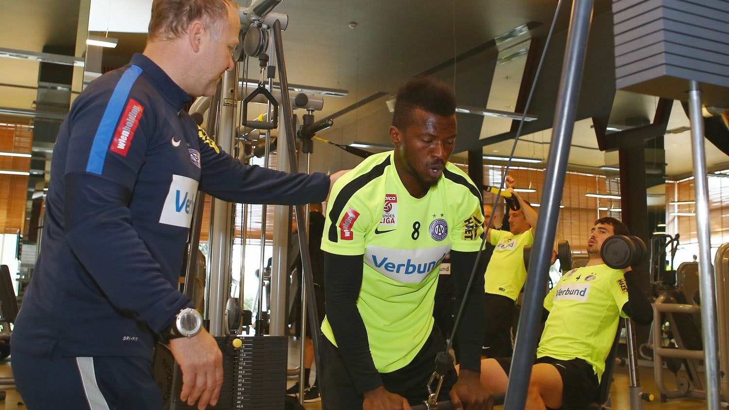 Larry Kayode 2016 in der Austria-Kraftkammer