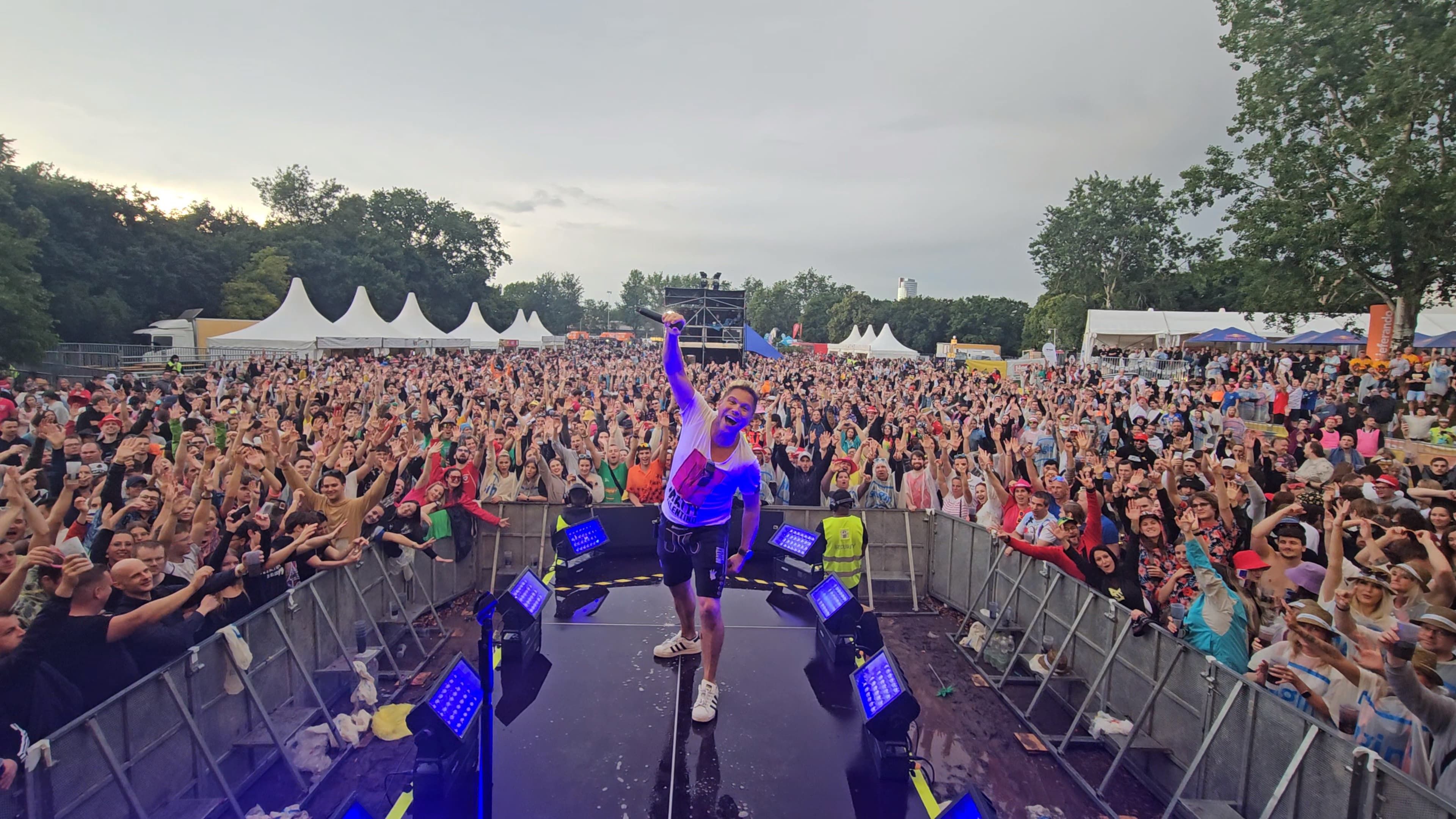 Partykönig <strong>Matty Valentino</strong> hatte das Publikum auf der 