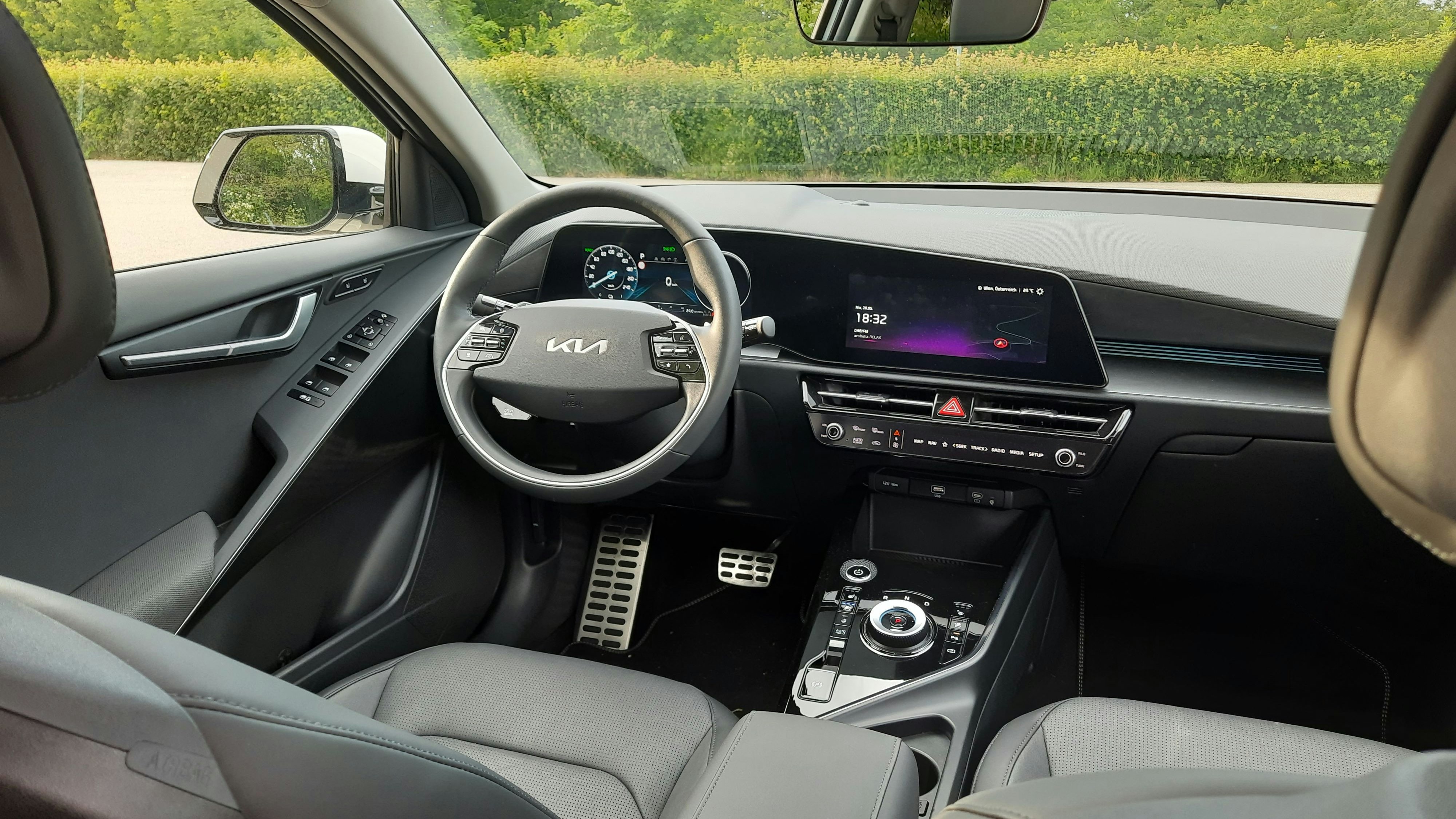 Der Innenraum des Niro EV.