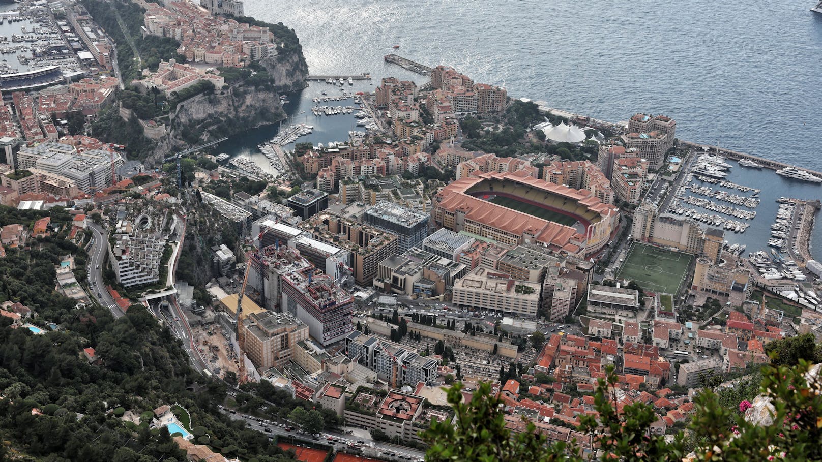 Vogelperspektive: Monaco von oben