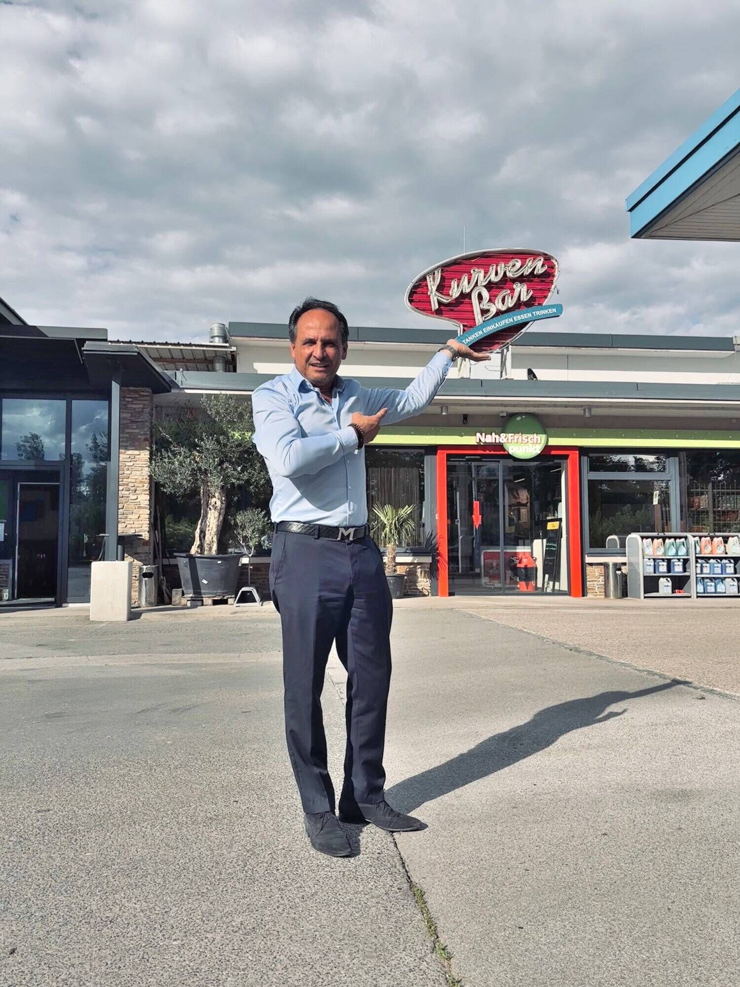 Mato Nujic übernahm die Kurvenbar komplett.