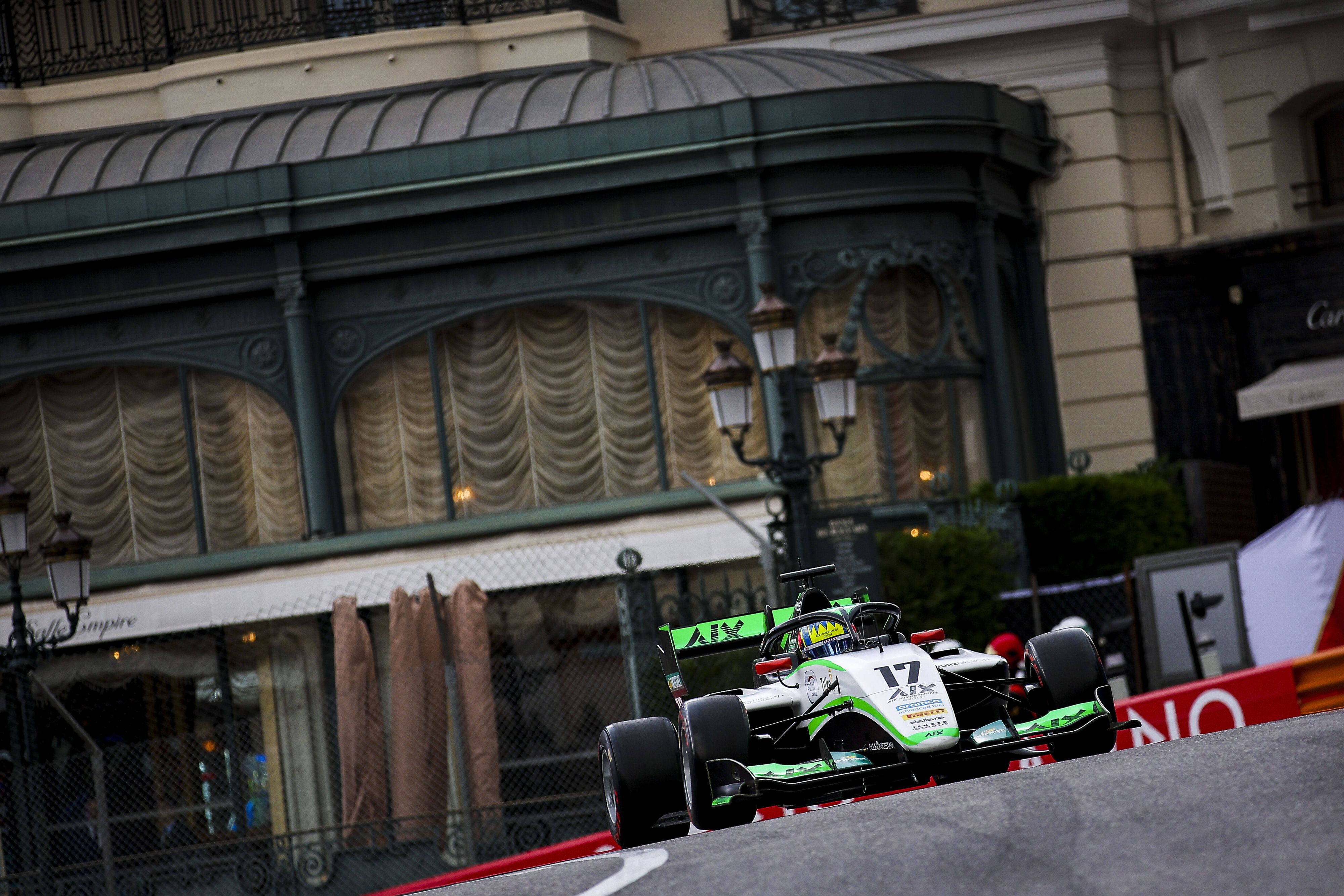 Charlie Wurz verunfallt in Monaco.