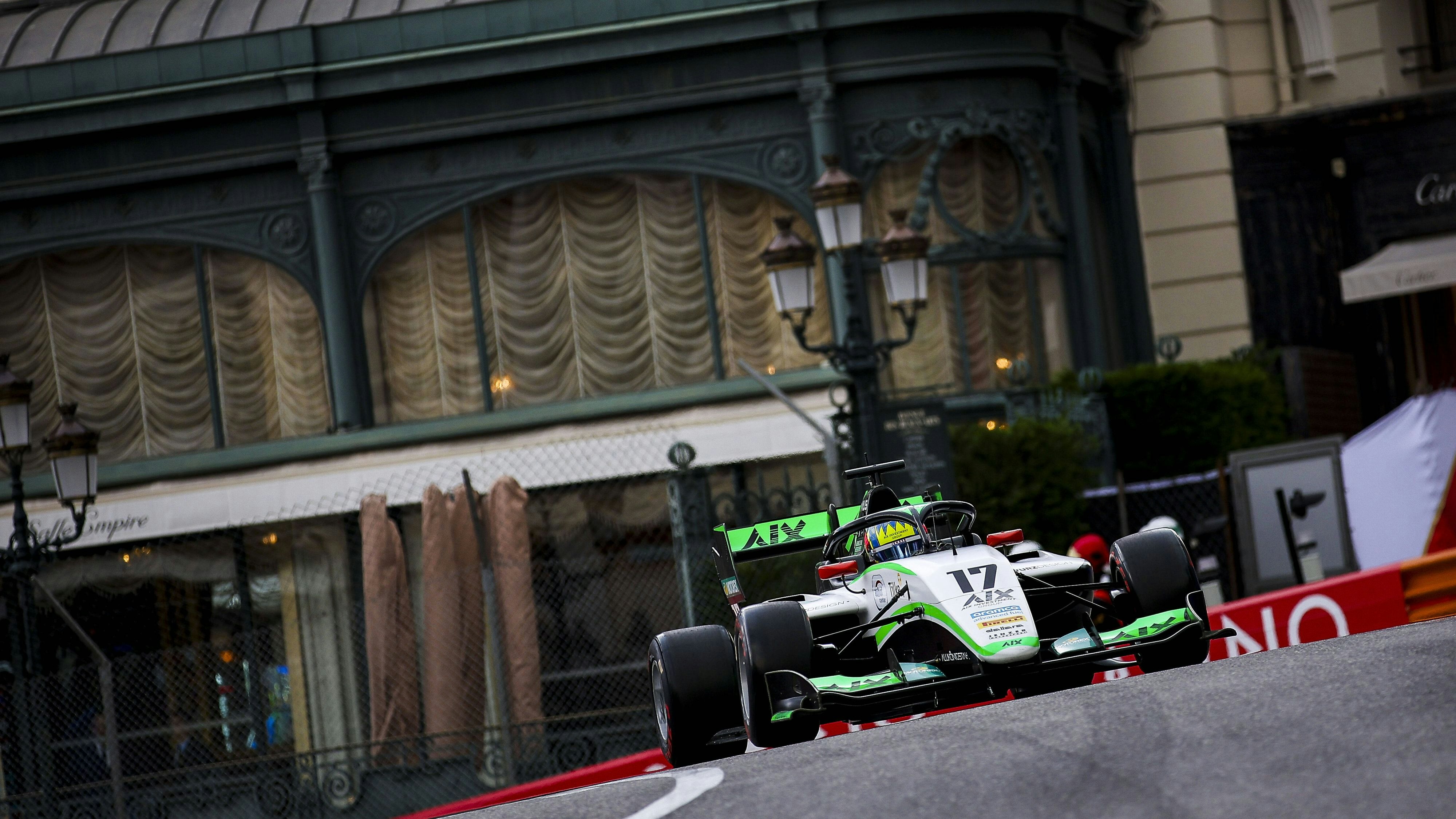 Charlie Wurz verunfallt in Monaco.
