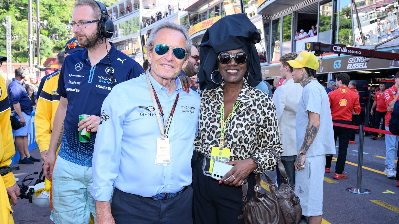 Jackie Ickx und seine Frau Khadja Nin 