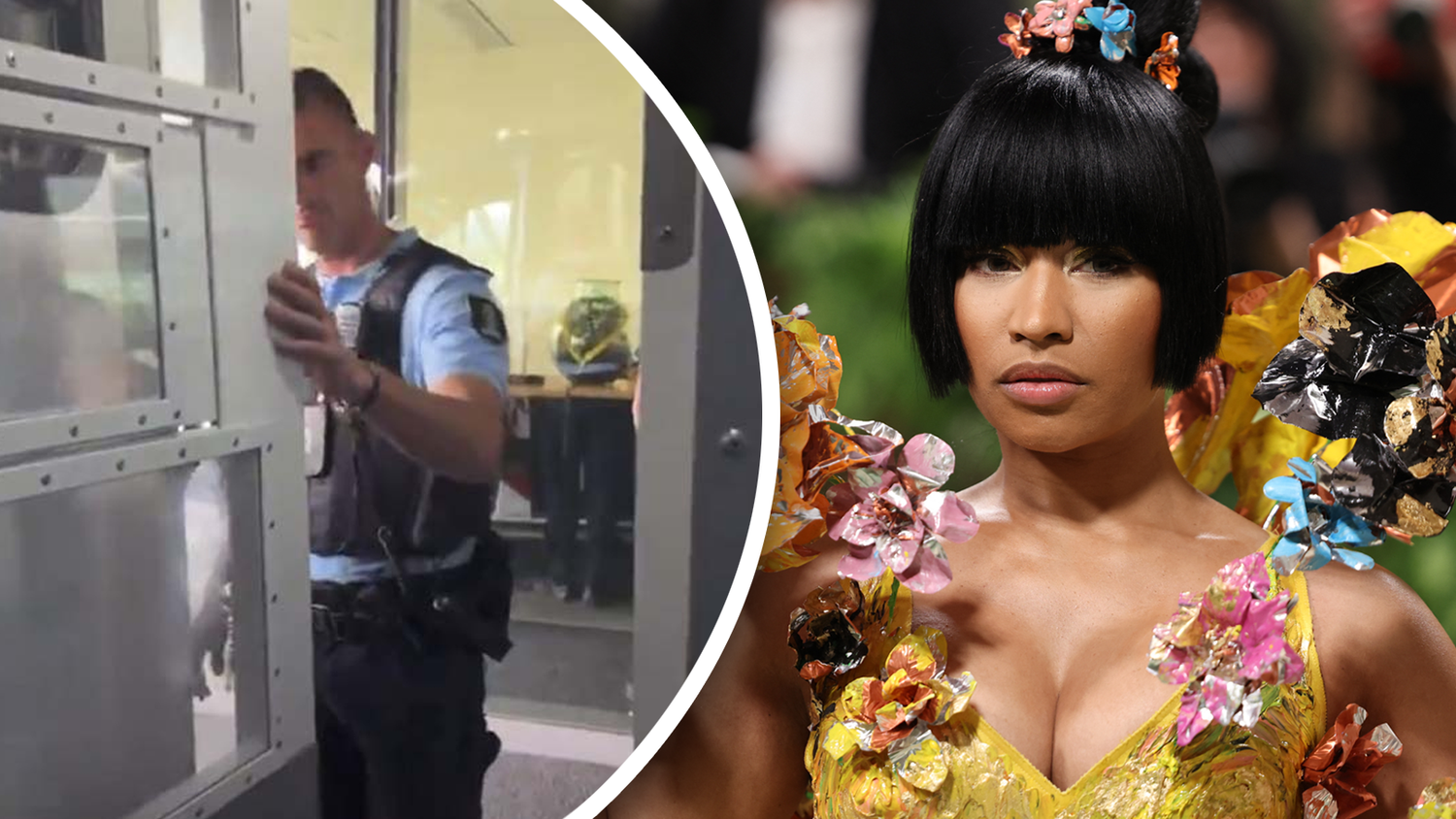 Nicki Minaj hatte Ärger am Flughafen und wurde eingesperrt.