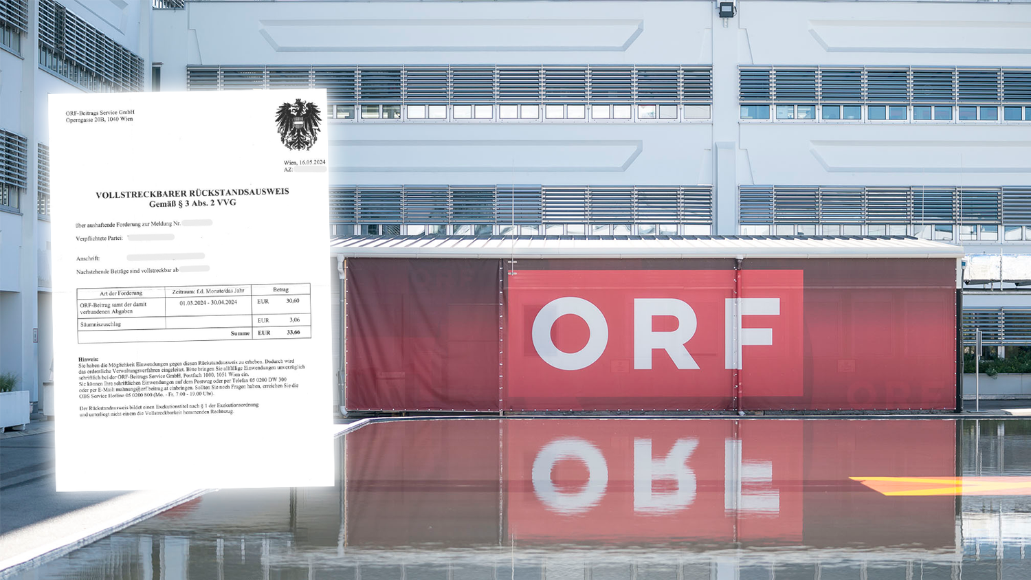 Über vier Monate nach seinem Ableben bekam der Wiener den Exekutionstitel vom ORF. 