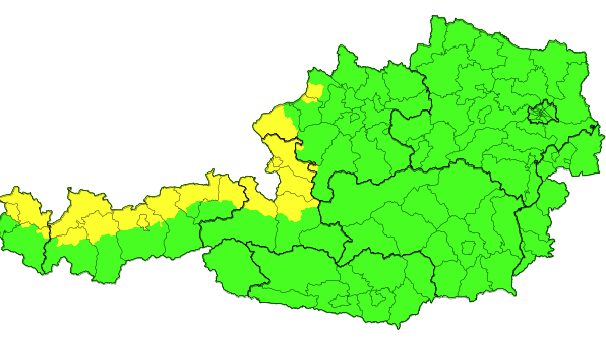 Hier ist am Montag mit Gewittern zu rechnen.