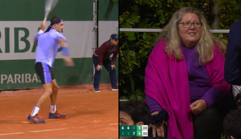 Ofner-Gegnerin Atmane schießt den Fan mit voller Wucht ab.