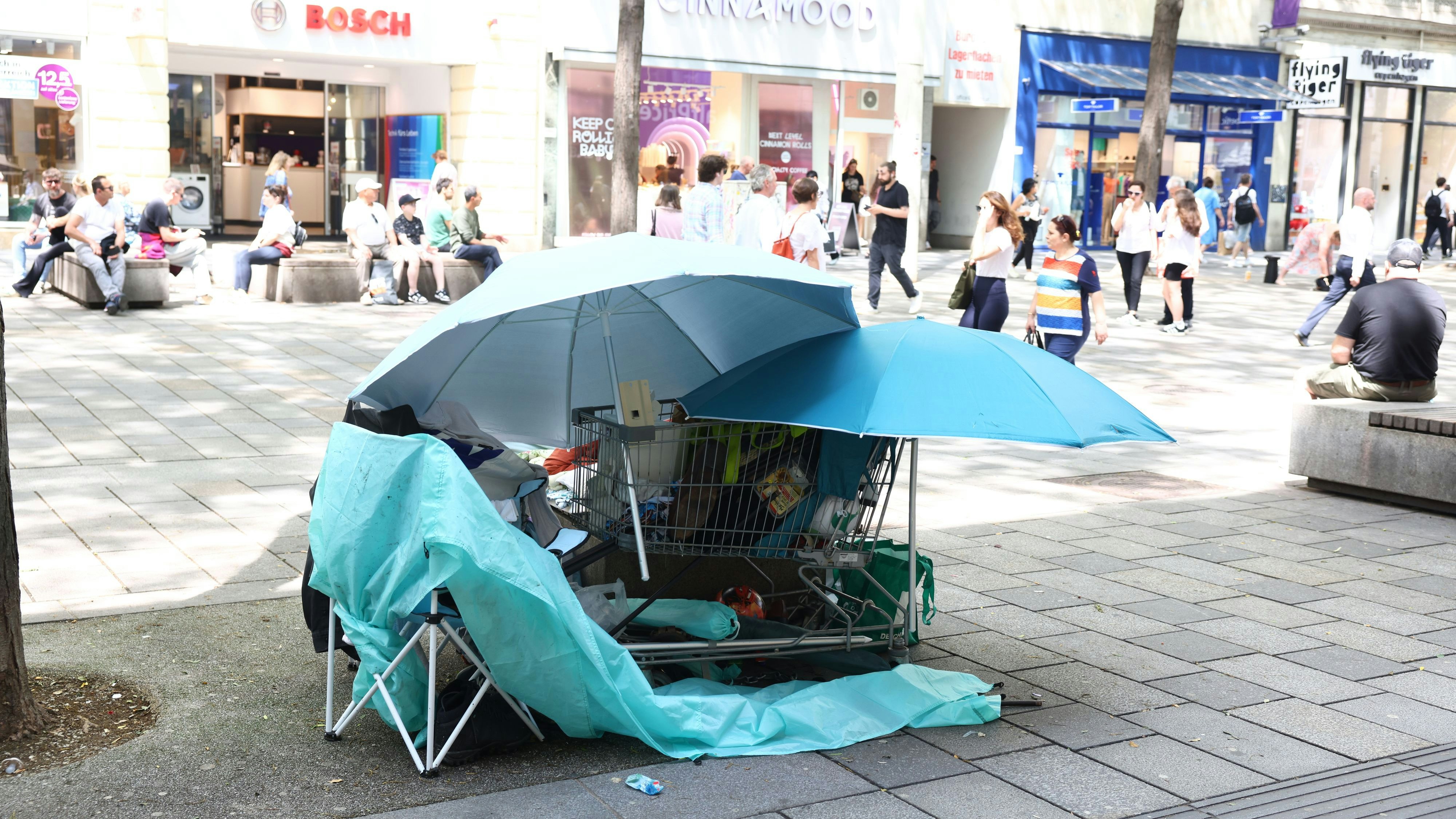 Armut in Wien – immer mehr Obdachlose auf der Mahü