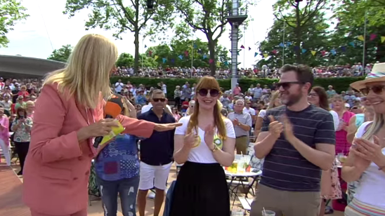 Andrea versuchte die Sicht freizumachen, damit alle die "Kiwis" sehen konnten. 