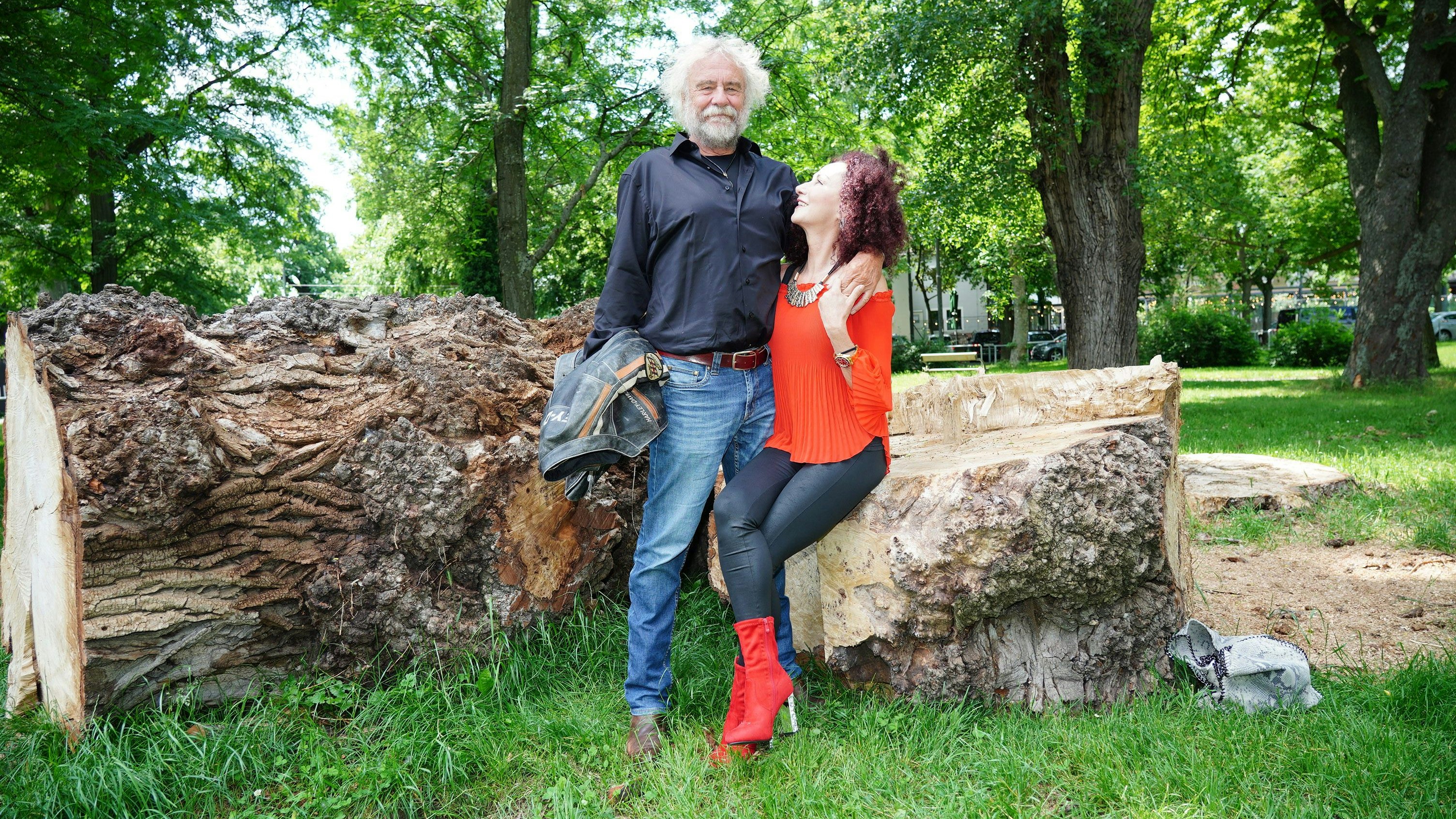 Christina "Mausi" Lugner und Multimillionär Ernst Prost im Wiener Prater