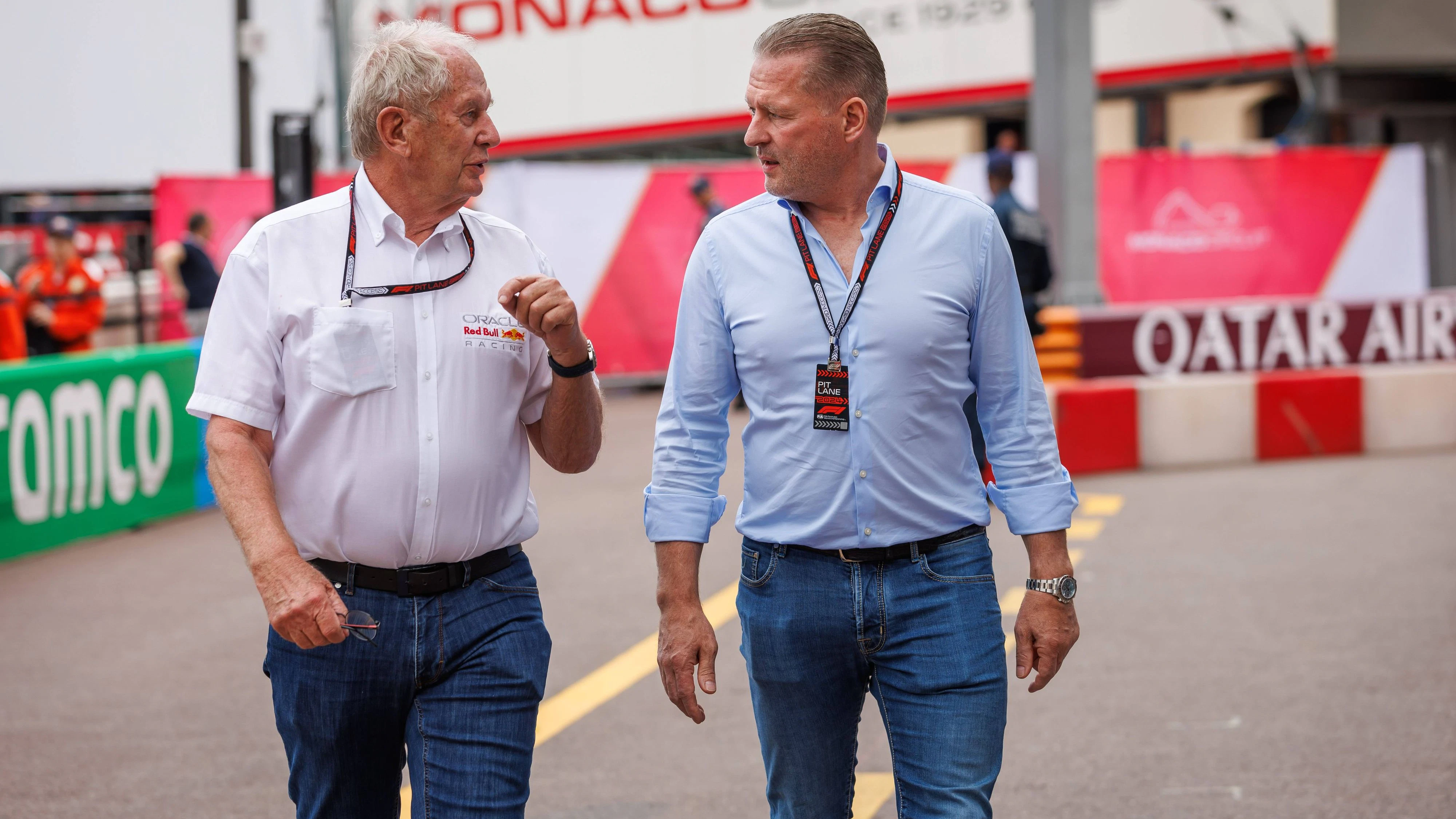 Red-Bull-Motorsportberater Helmut Marko und Jos Verstappen. 