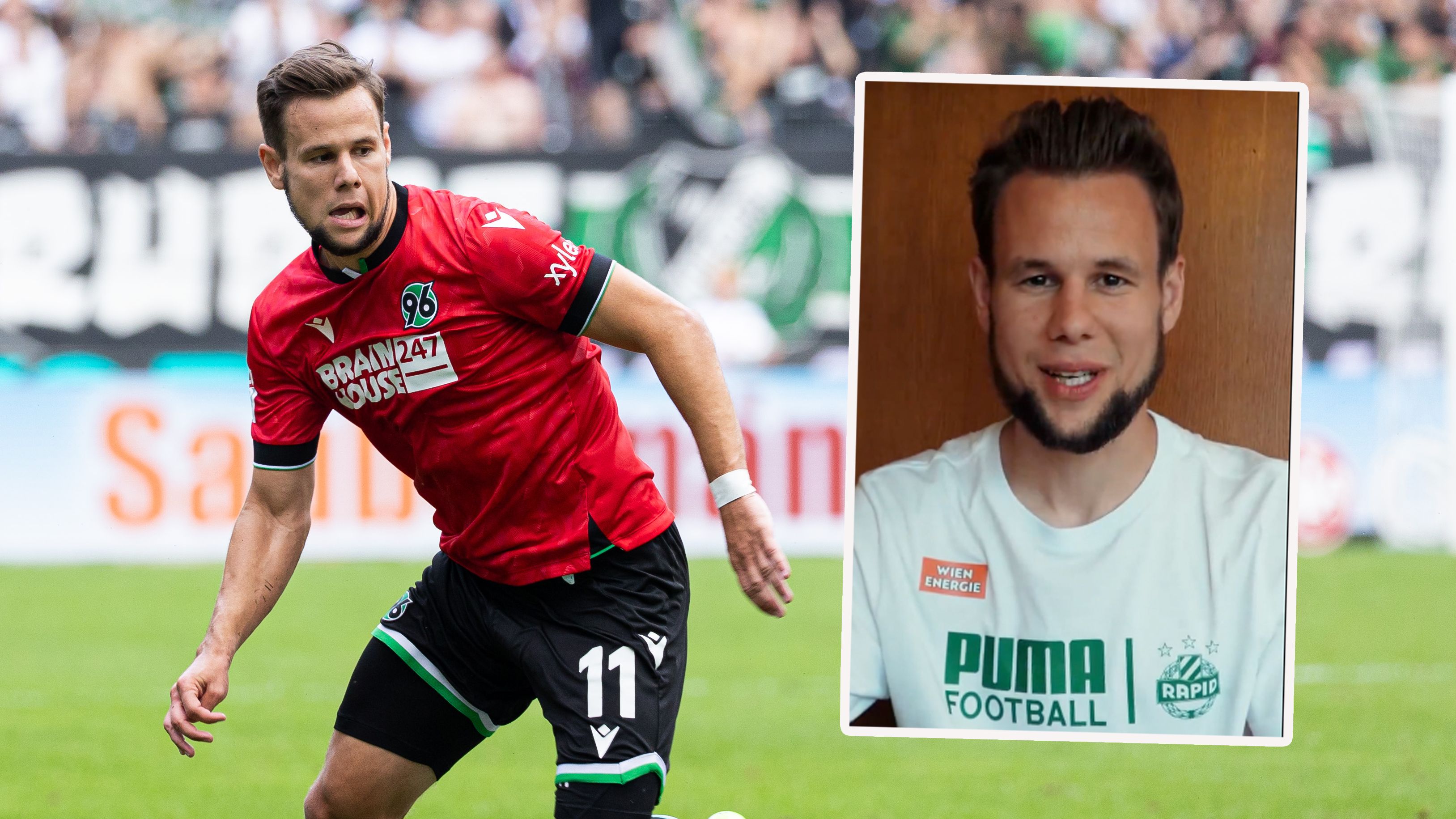 Louis Schaub kehrt zu Rapid zurück.