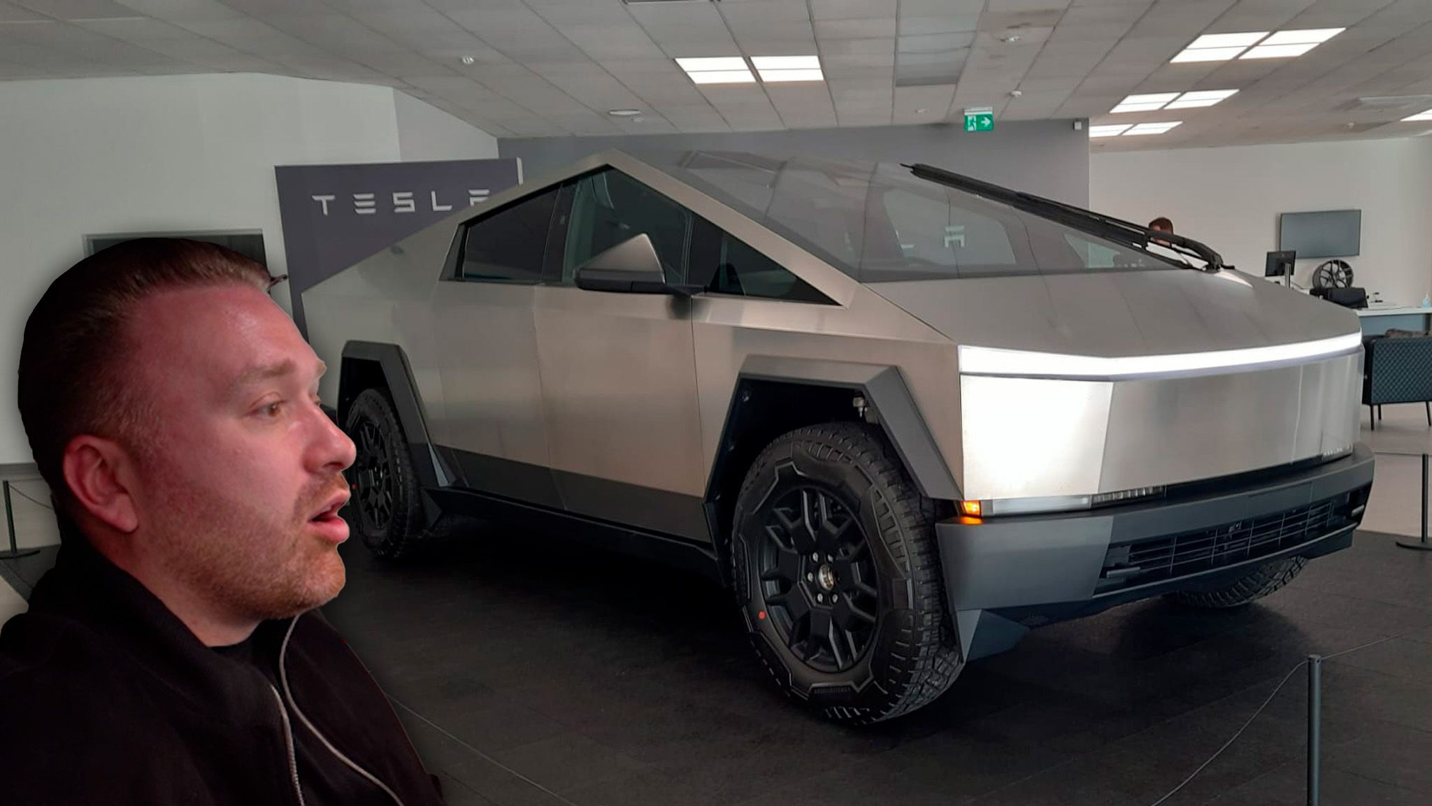 Der Tesla Cybertruck war in Wien zu sehen. 