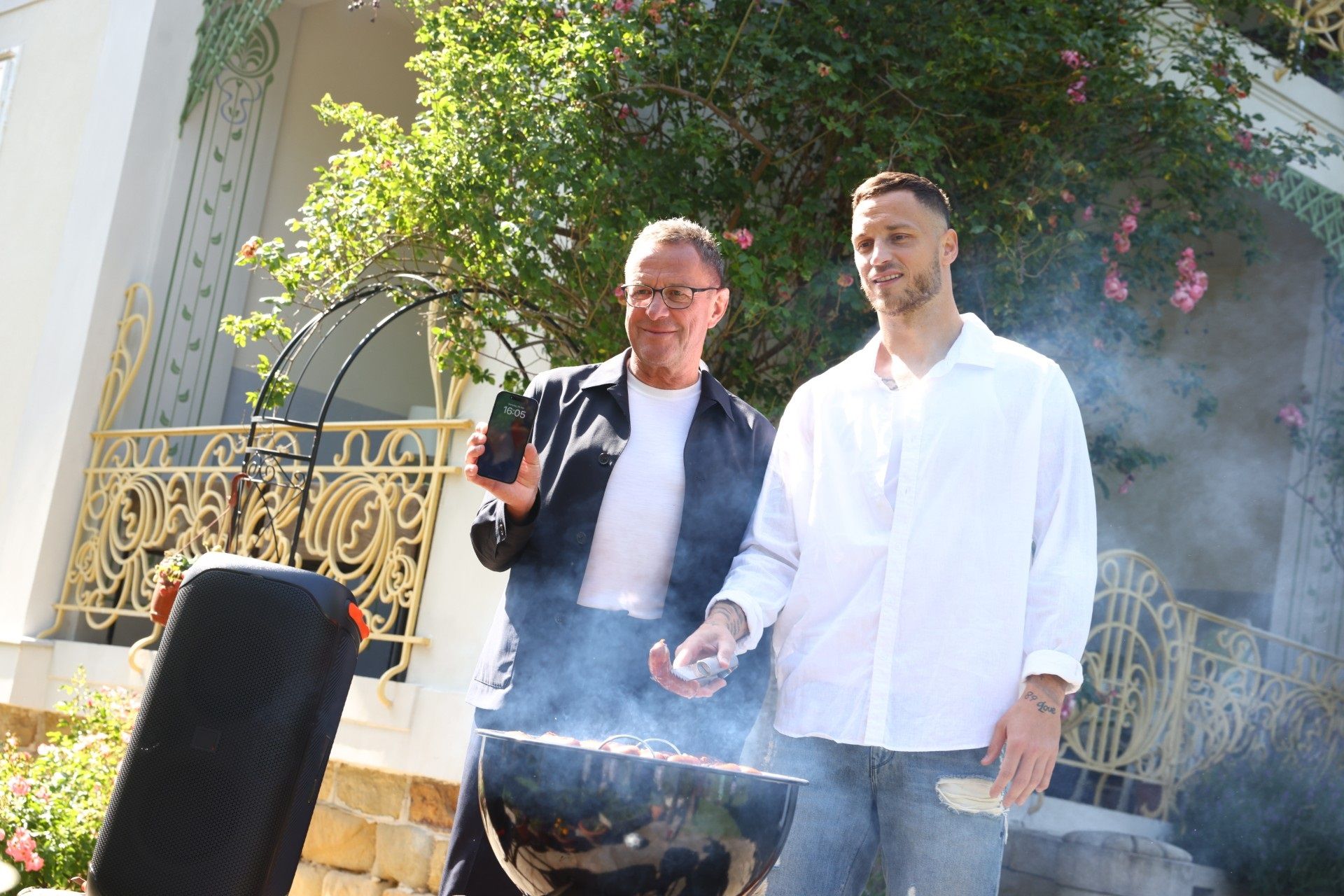 Marko Arnautovic bei einem Werbe-Dreh in Klosterneuburg. 