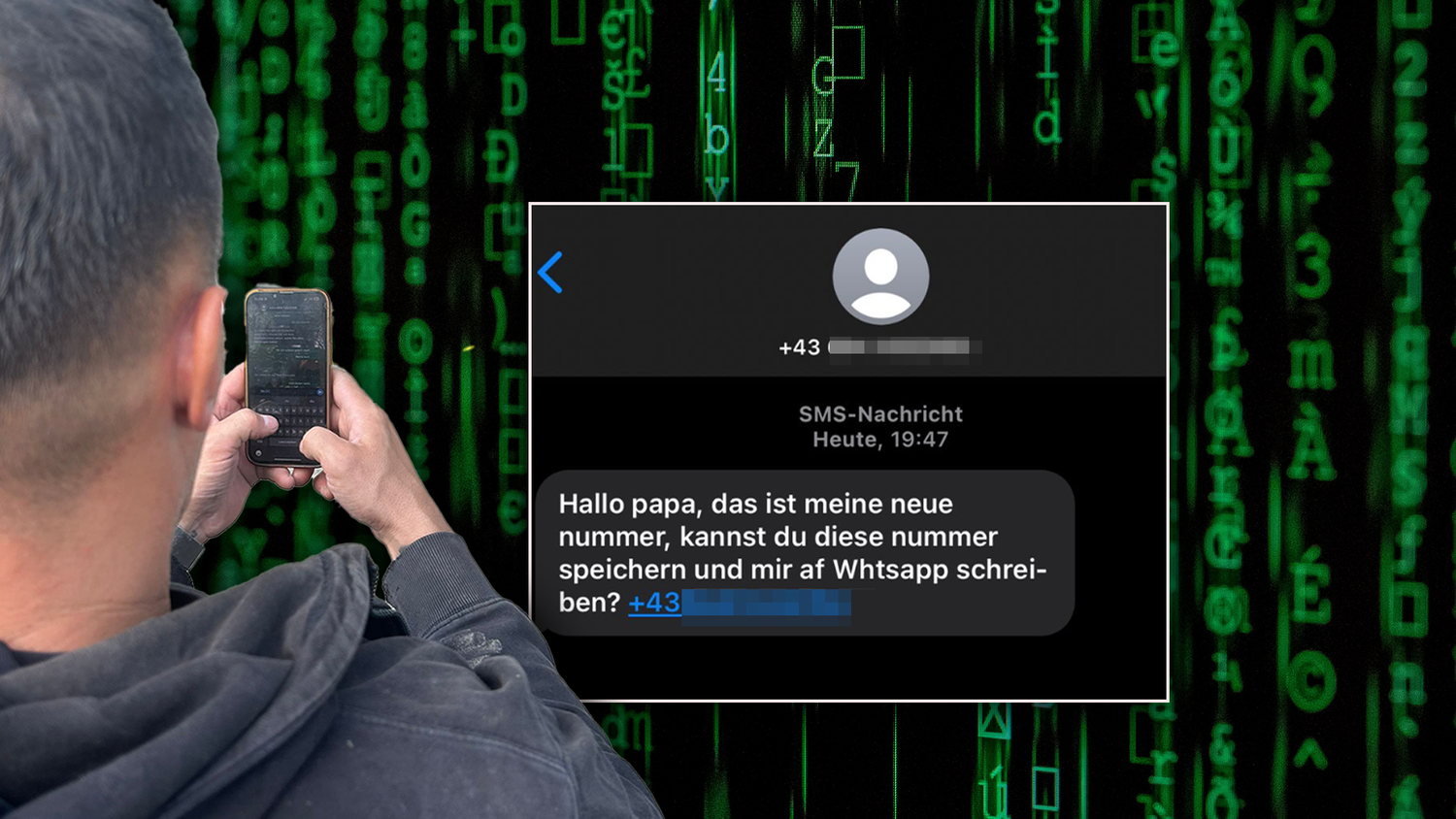 Leonard G. erhielt plötzlich eine Nachricht von einem Unbekannten. Er wusste sofort, dass es sich um einen Betrüger handeln muss.