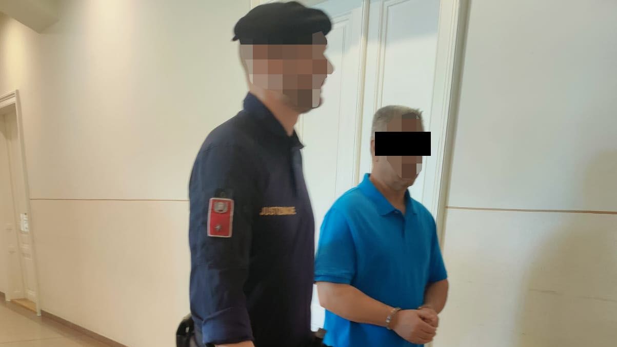 Der Angeklagte vor Gericht in Wr. Neustadz