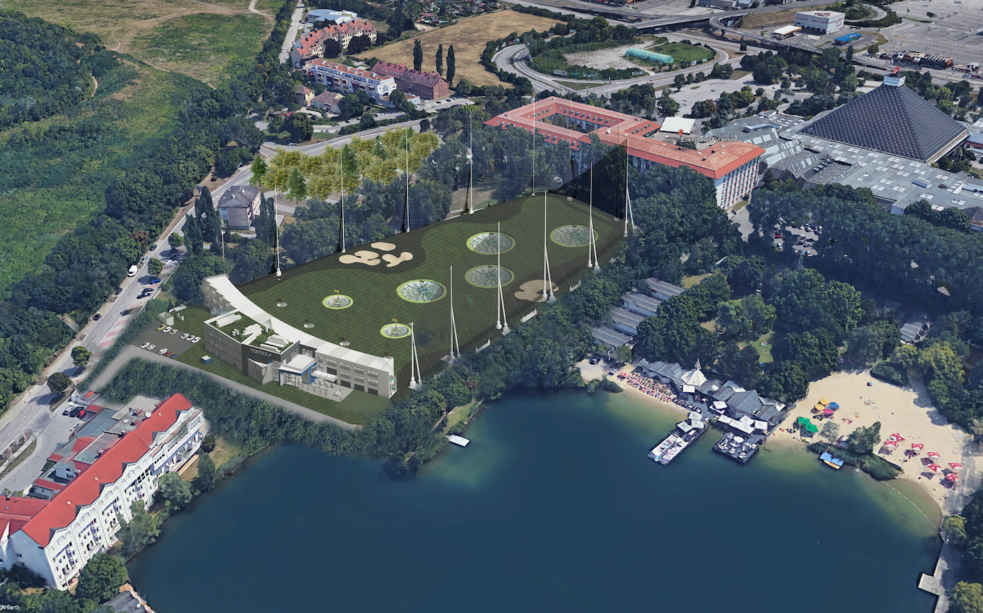 So soll die Topgolfanlage aussehen.