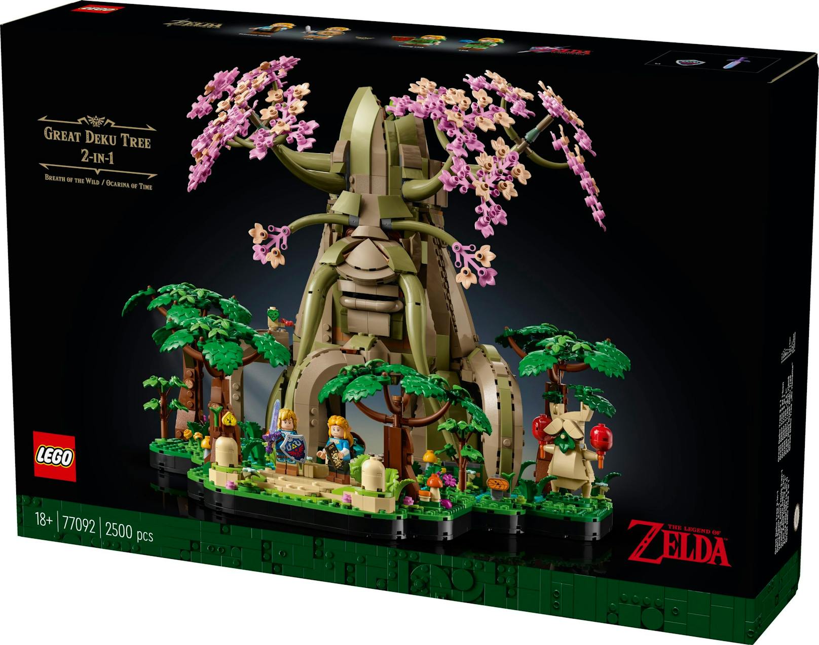 ... "Großer Deku"-Baum aus "The Legend of Zelda: Ocarina of Time" oder als Version aus "The Legend of Zelda: Breath of the Wild" gebaut werden. 