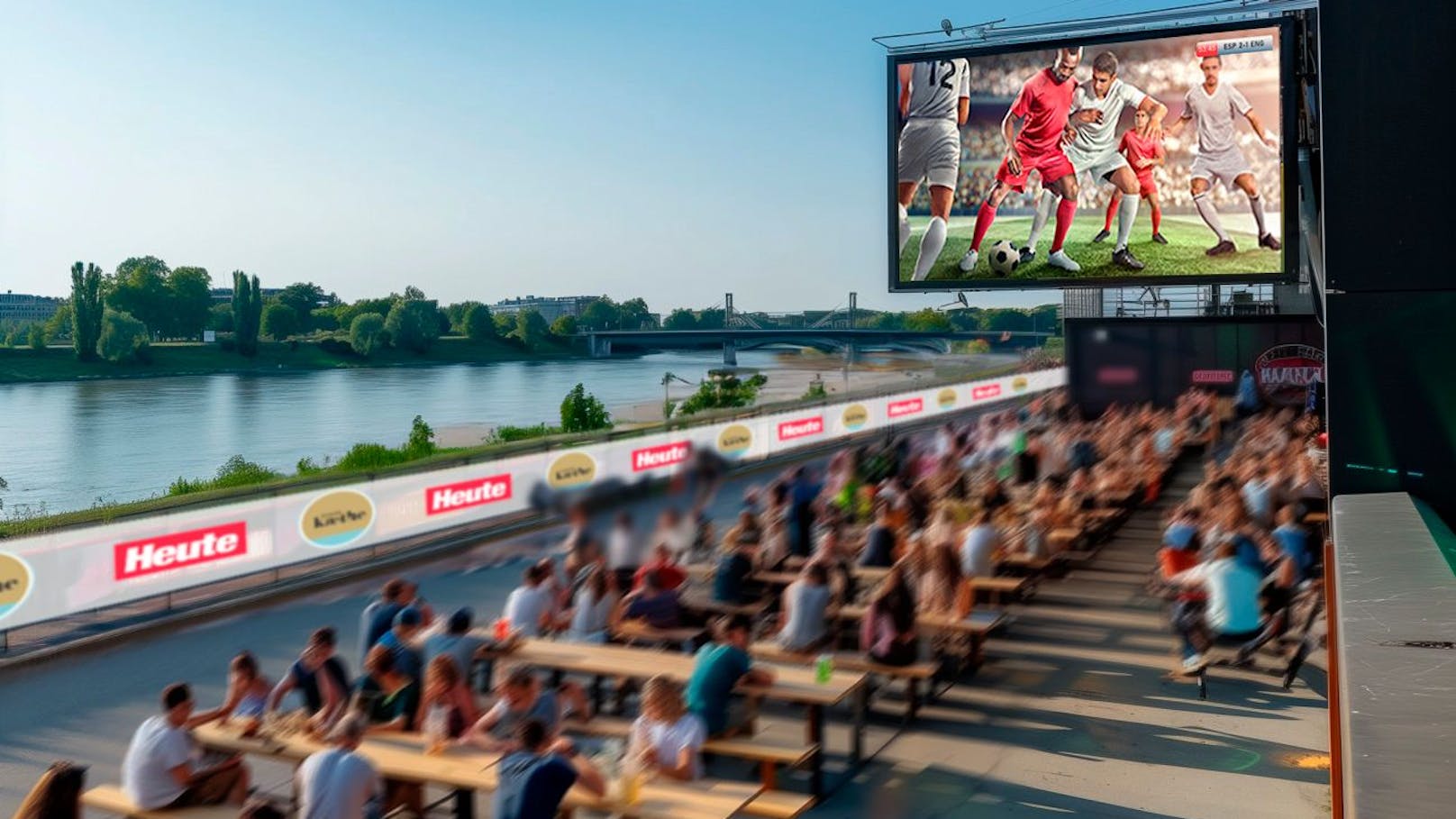 Fußball-EM: Völlig neues Public Viewing an der Donau