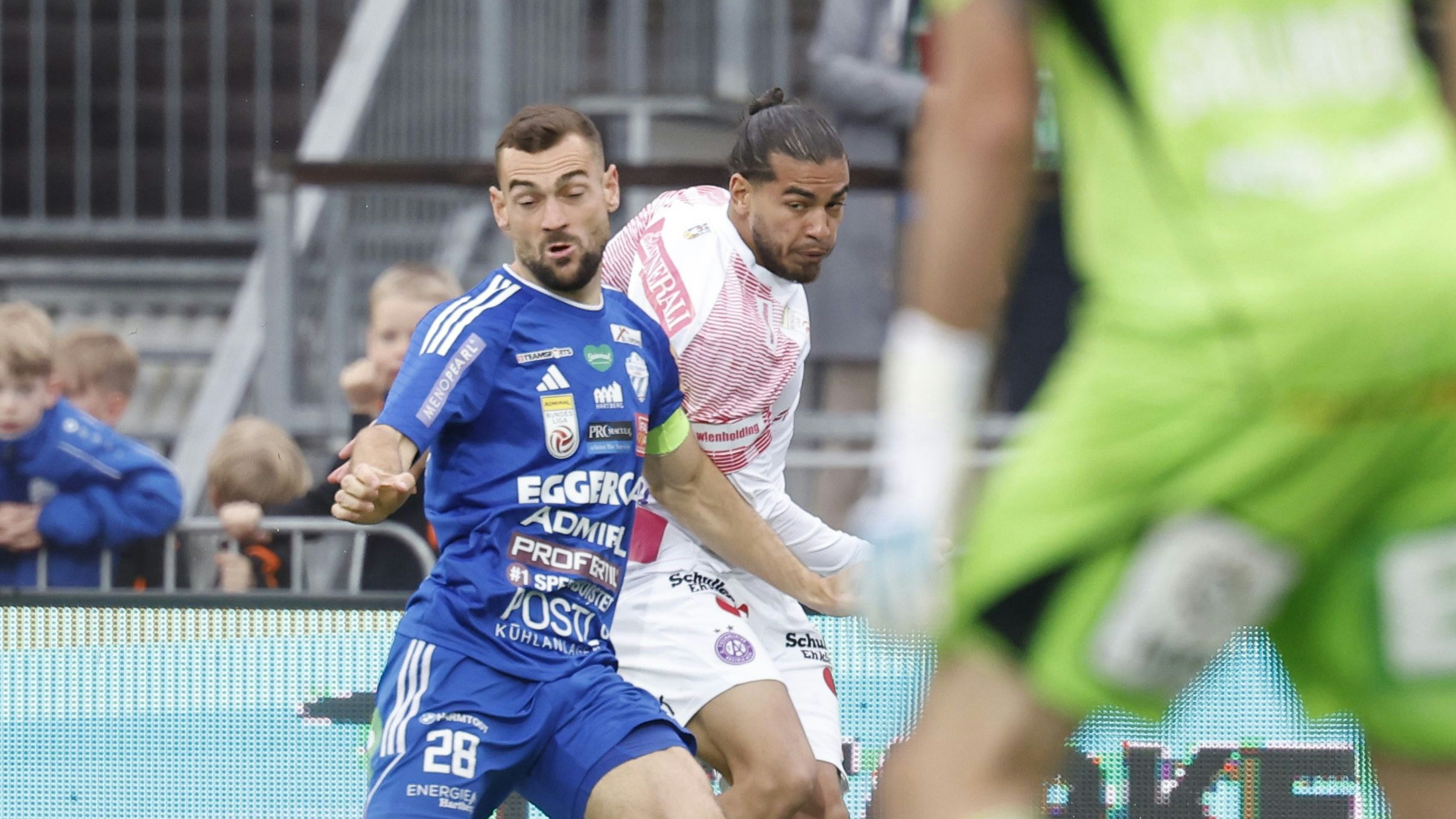 Die Austria im Play-off-Duell gegen Hartberg. 