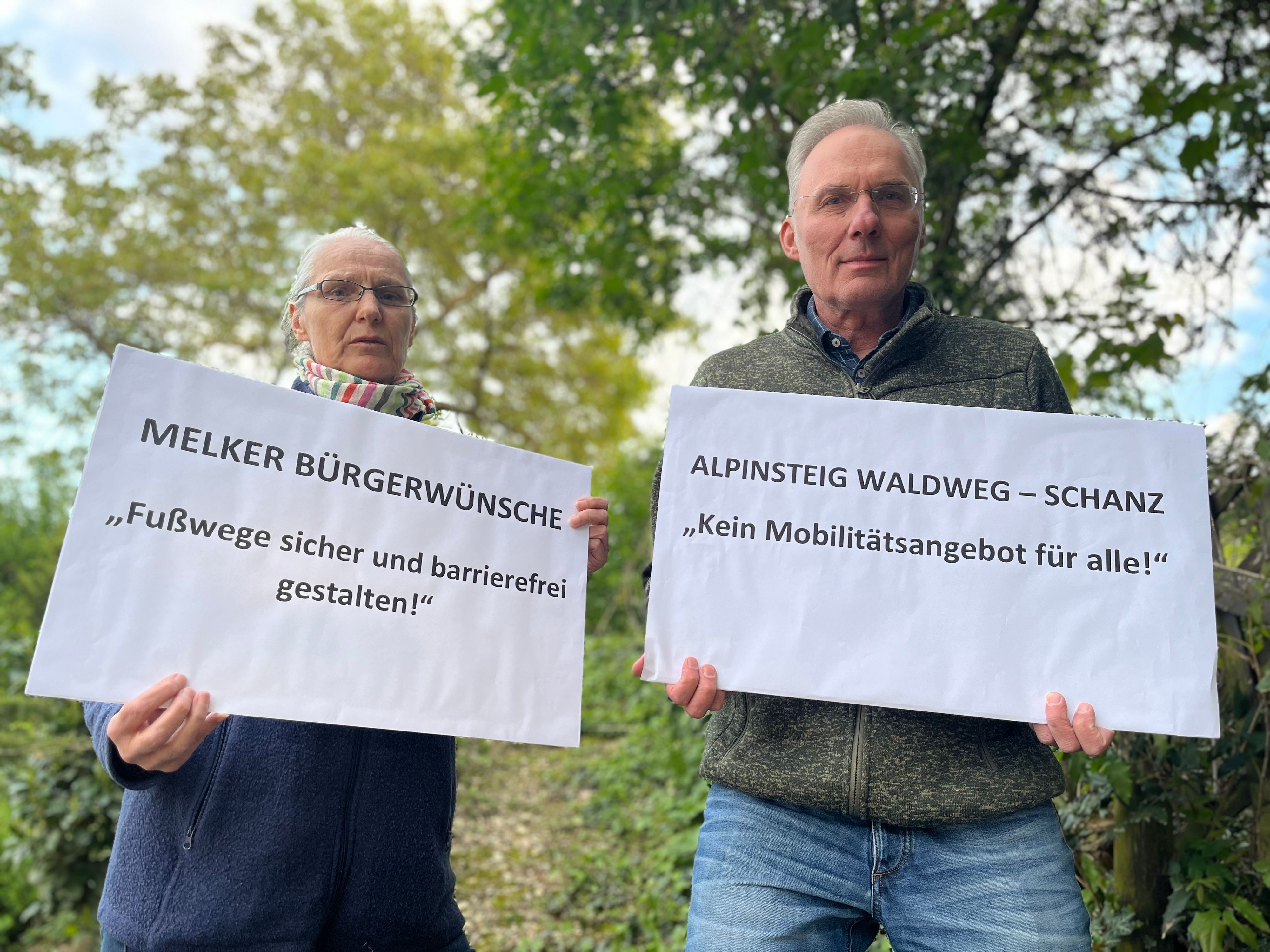 In Melk protestieren die Anrainer gegen einen geplanten Alpinsteig.