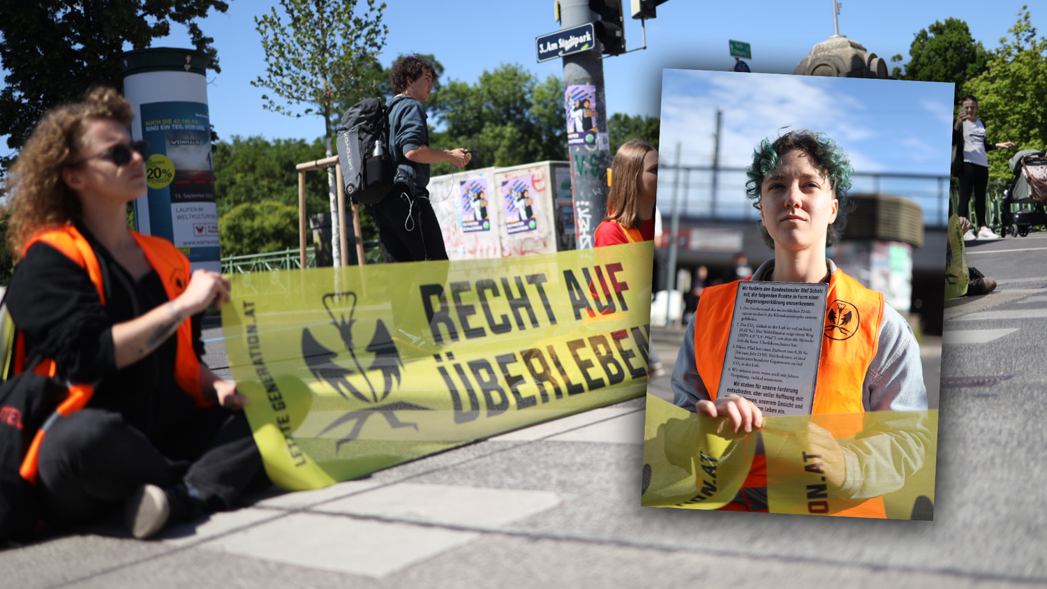 Die Klimakleber haben genug. Sie solidarisieren sich für ihre Kollegen in Deutschland.