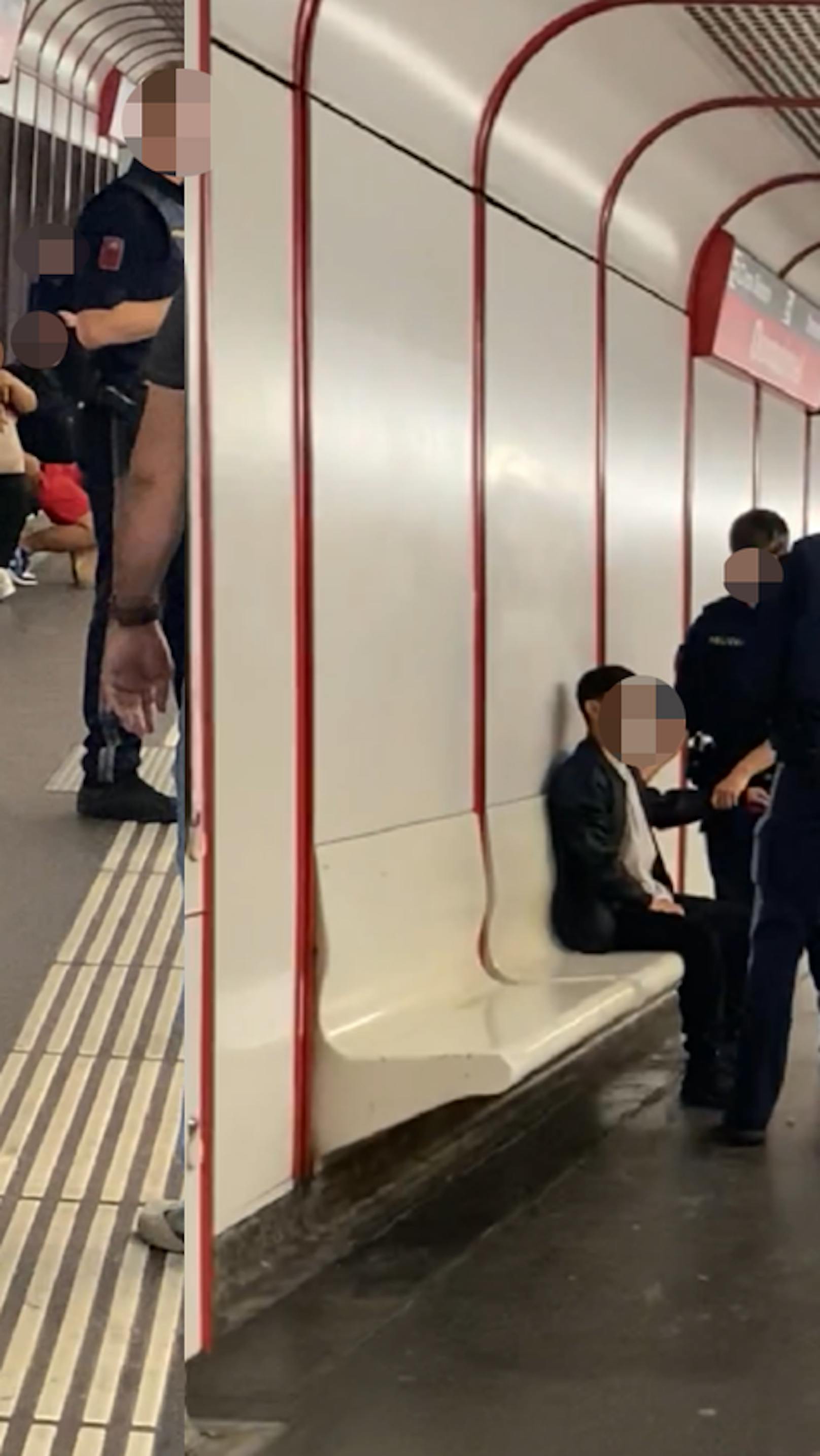 Betrunkener schlägt in Wiener U-Bahn auf Fahrgast ein