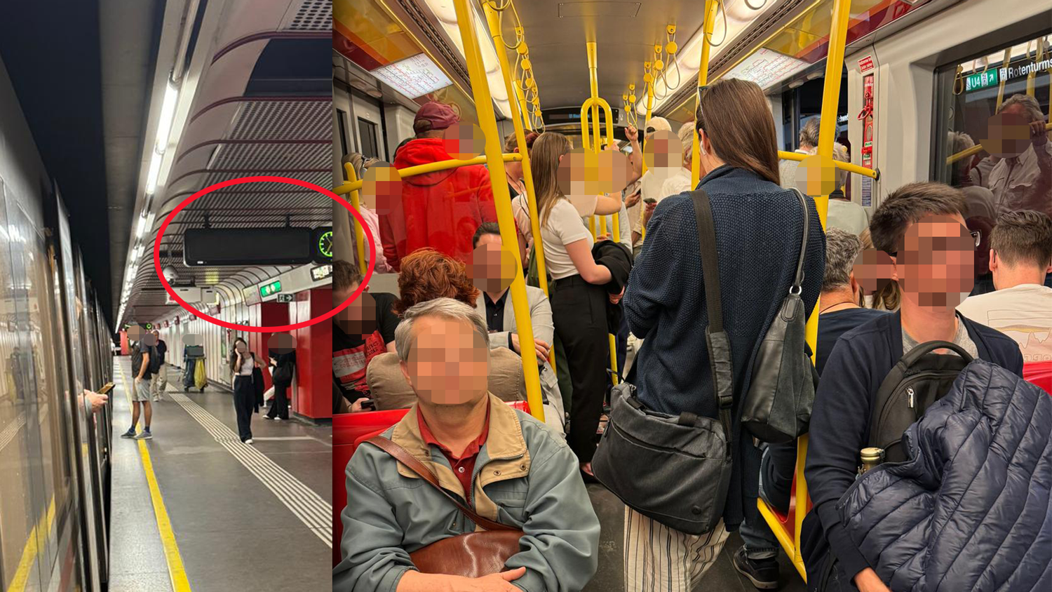 Derzeit kommt es zu Ausfällen der U-Bahn-Linie U1