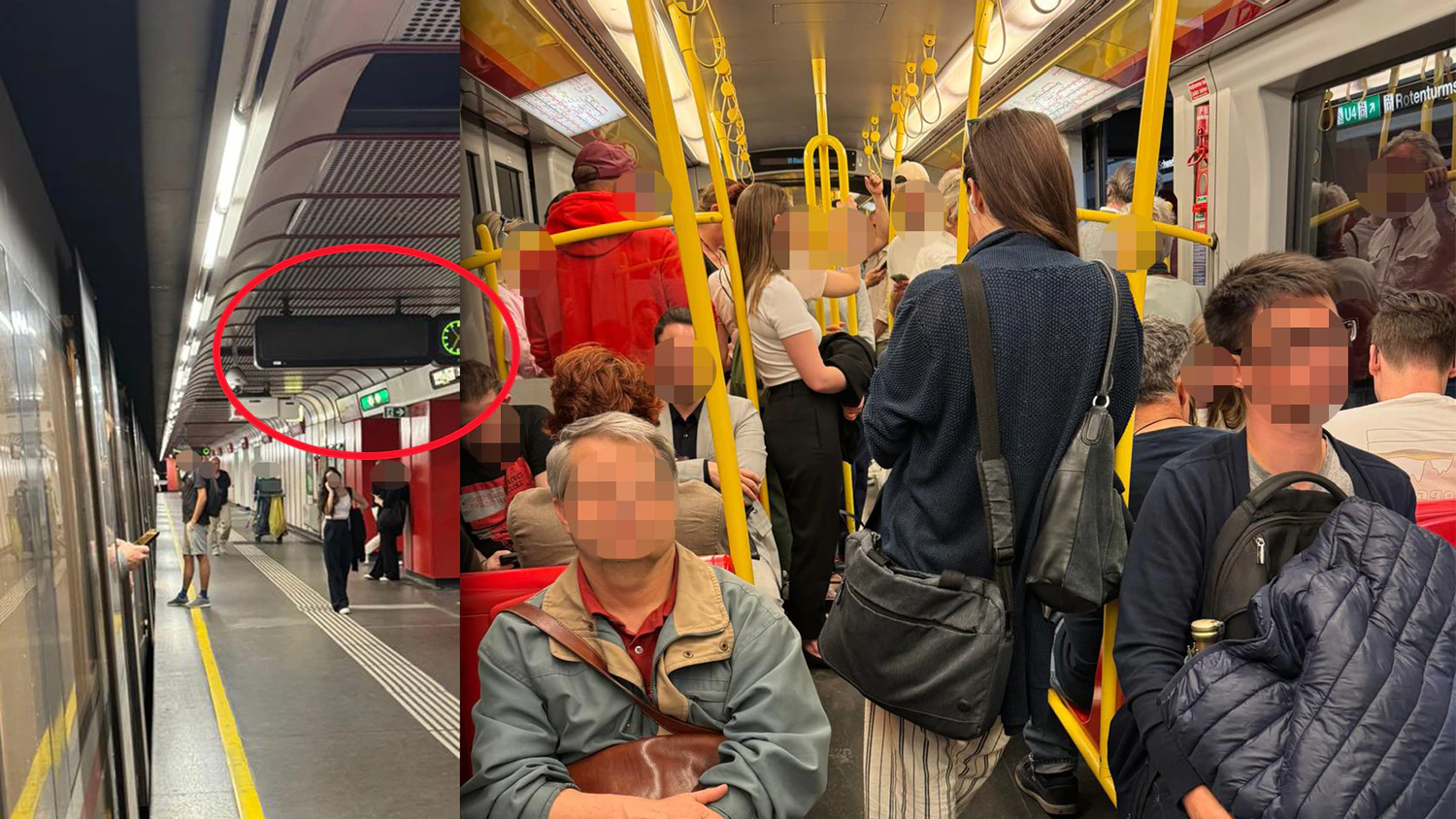 Derzeit kommt es zu Ausfällen der U-Bahn-Linie U1