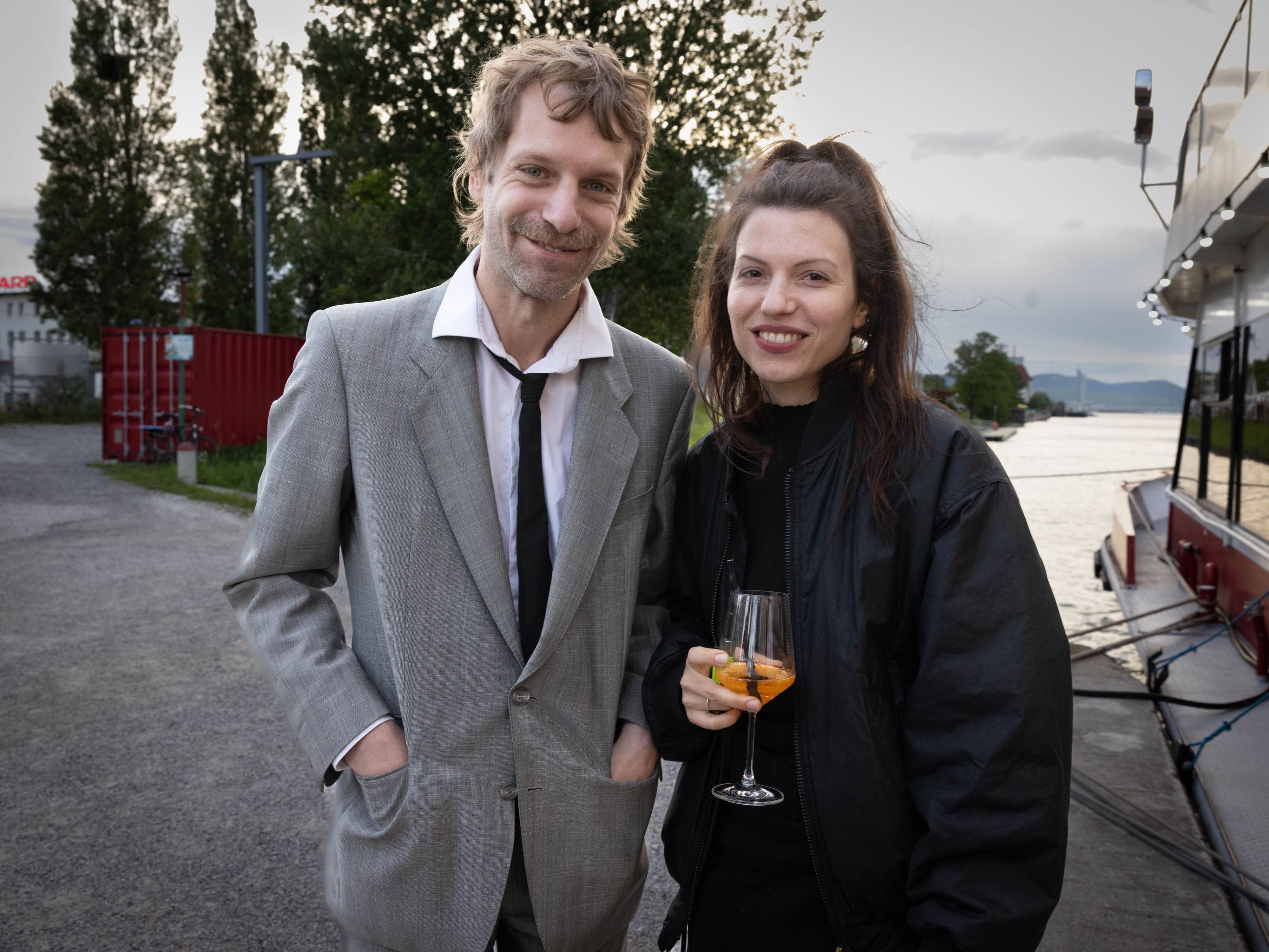 Die Nominierten Voodoo Jürgens und Anja F. Plaschg alias 