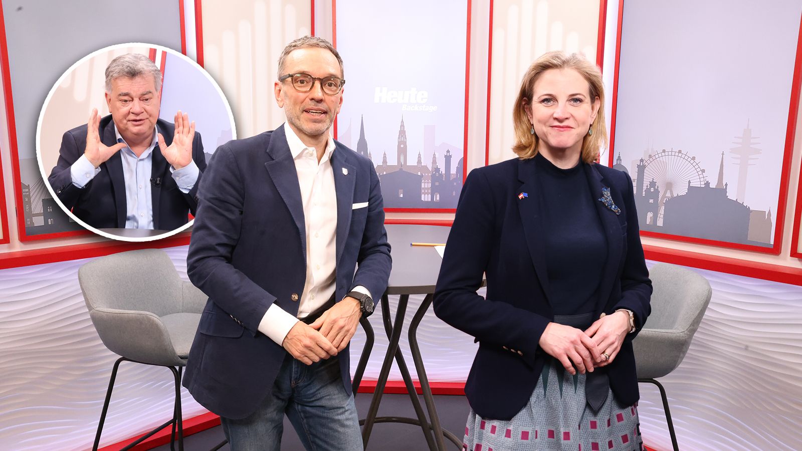 Beate Meinl-Reisinger und Herbert Kickl führen das Mai-Politbarometer an. Werner Kogler hat die meisten Negativ-Nennungen.