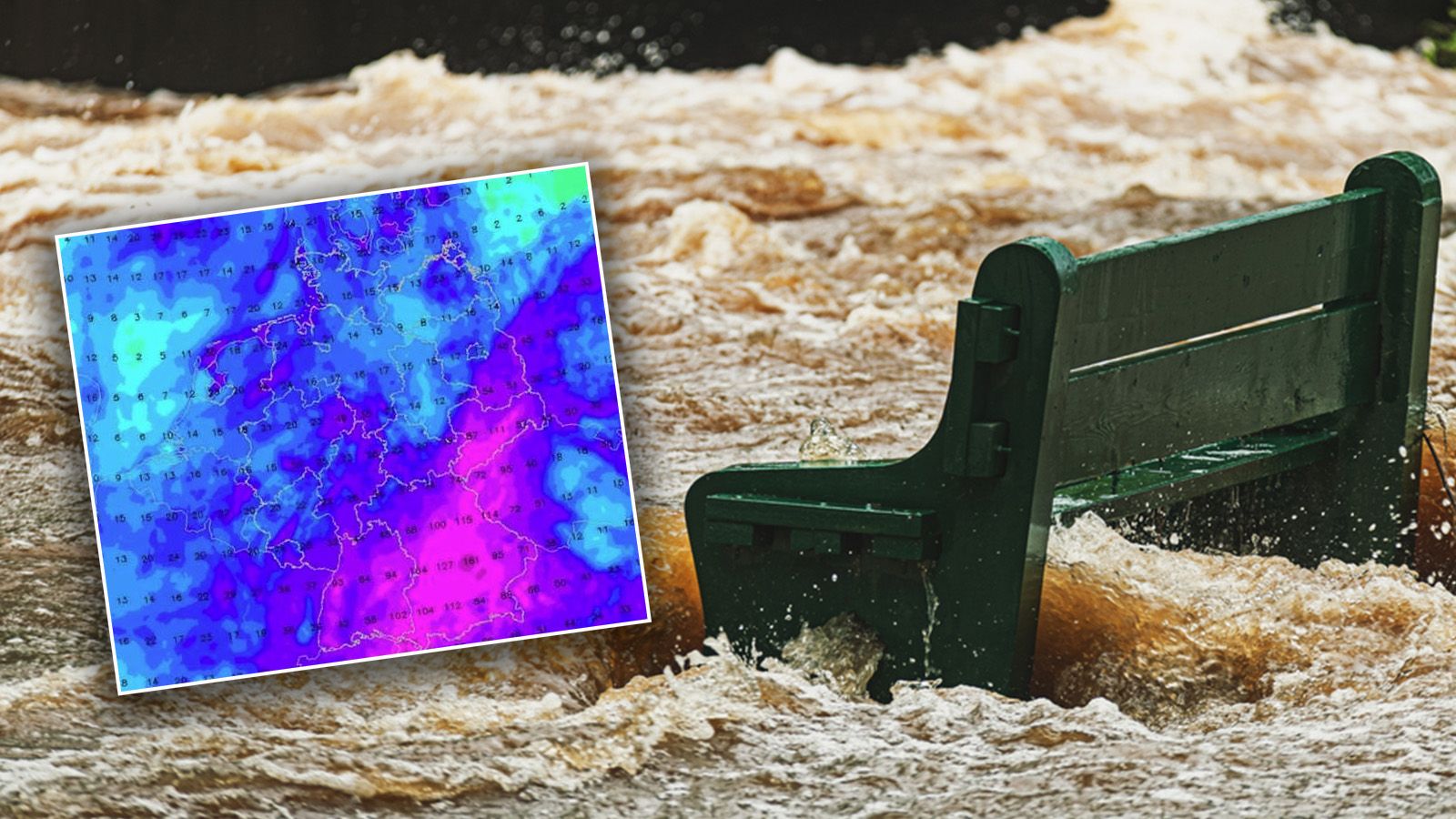 Zu Fronleichnam warnen Wetterexperten in Deutschland vor heftigen Regenfällen und Überschwemmungen. (Symbolbild)