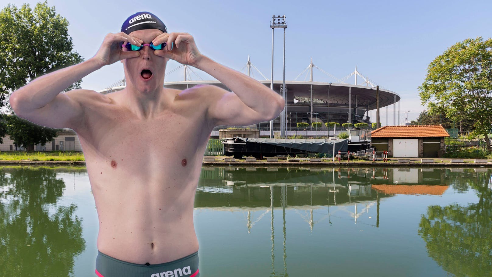 Auböck schwimmt bei Olympia Bewerb in Fäkalien-Wasser