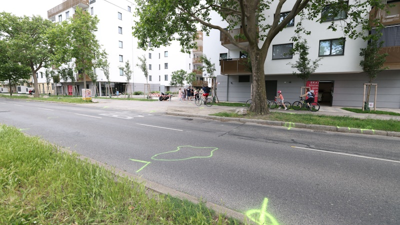 Im Bereich der Unfallstelle war die Groß-Enzersdorfer Straße den gesamten Vormittag gesperrt.