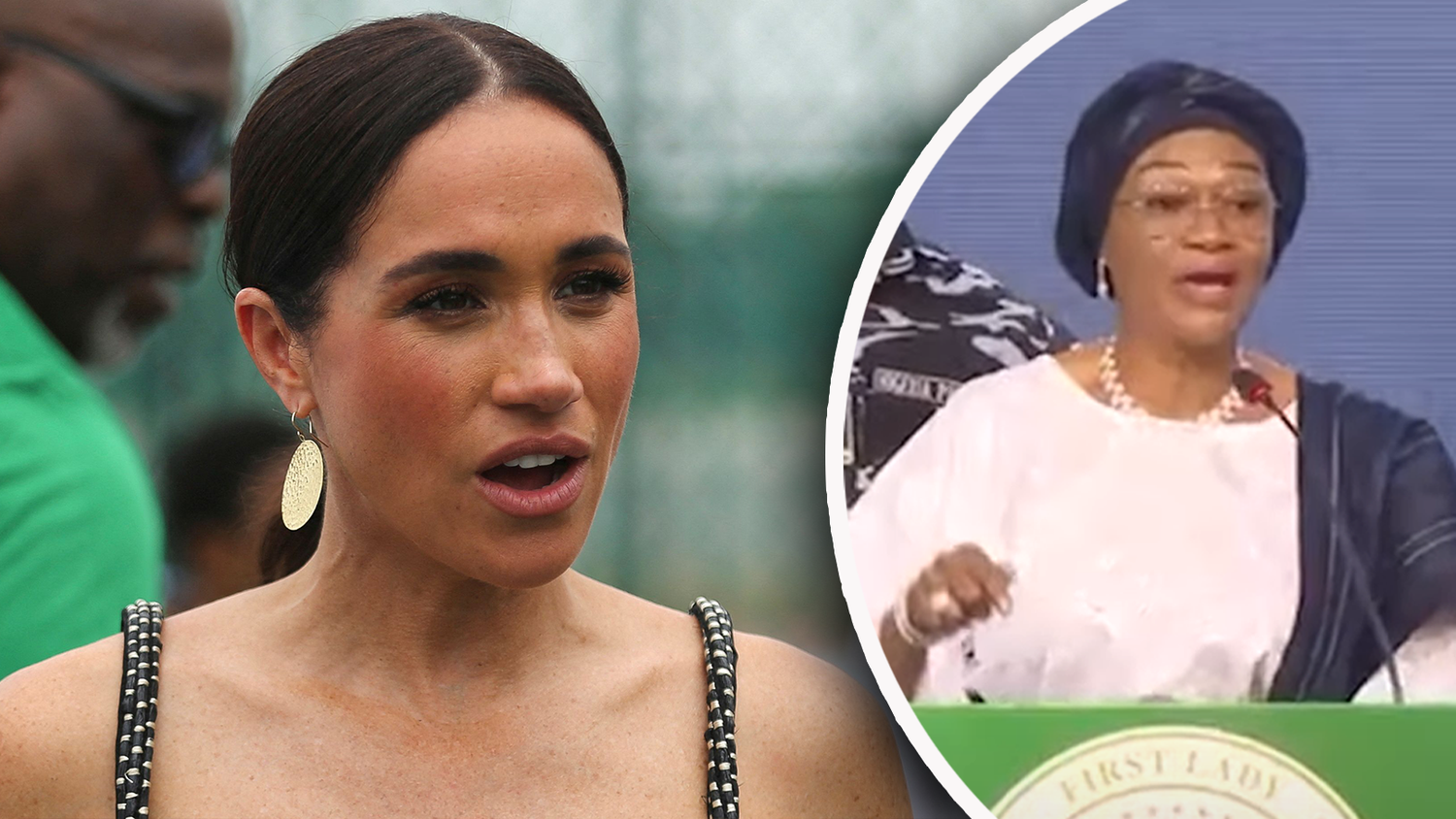 Bei ihrem Wohltätigkeitsbesuch zeigte sich Herzogin Meghan schulter- und rückenfrei.