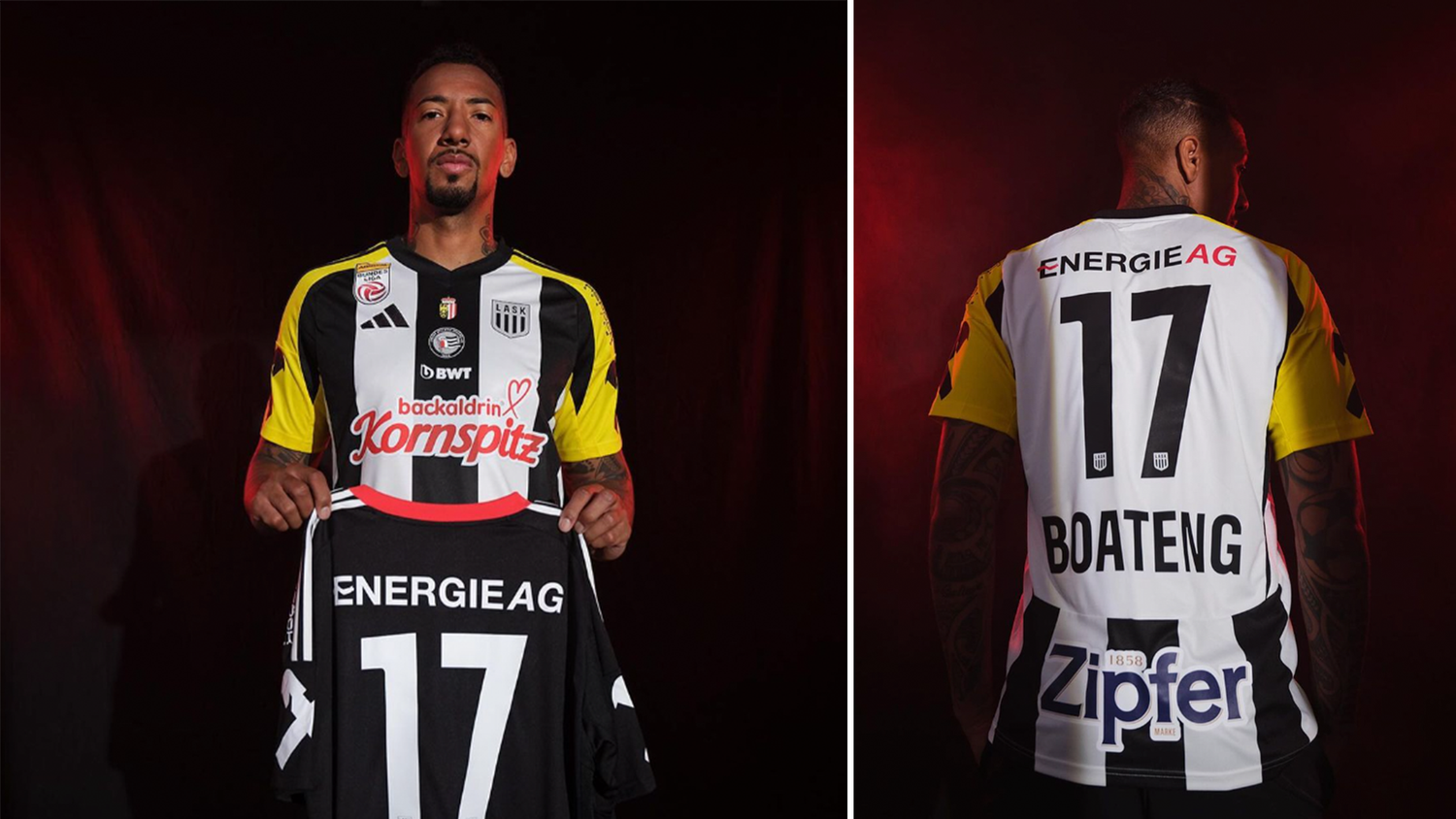 Jerome Boateng unterschreibt beim LASK einen Vertrag bis 2026.