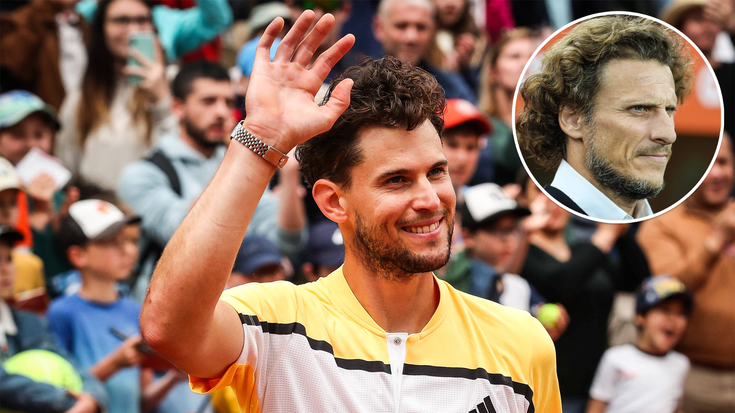 Diego Forlan hätte Dominic Thiem gerne länger am Platz gesehen.