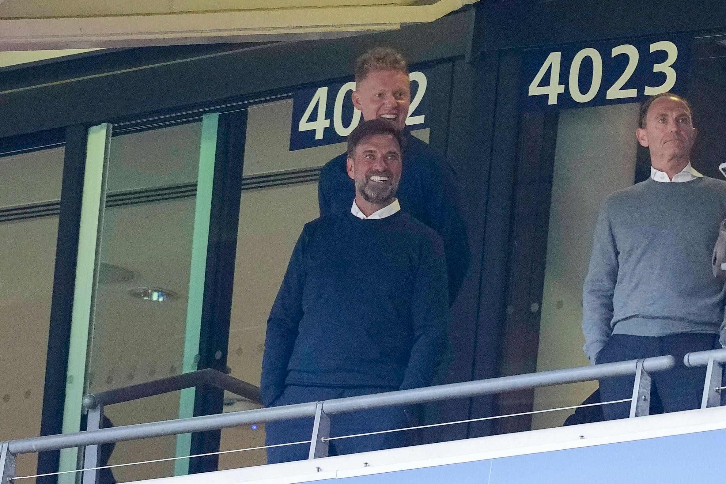 Ex-Dortmund-Trainer Jürgen Klopp schaute im Wembley-Stadion vorbei. 