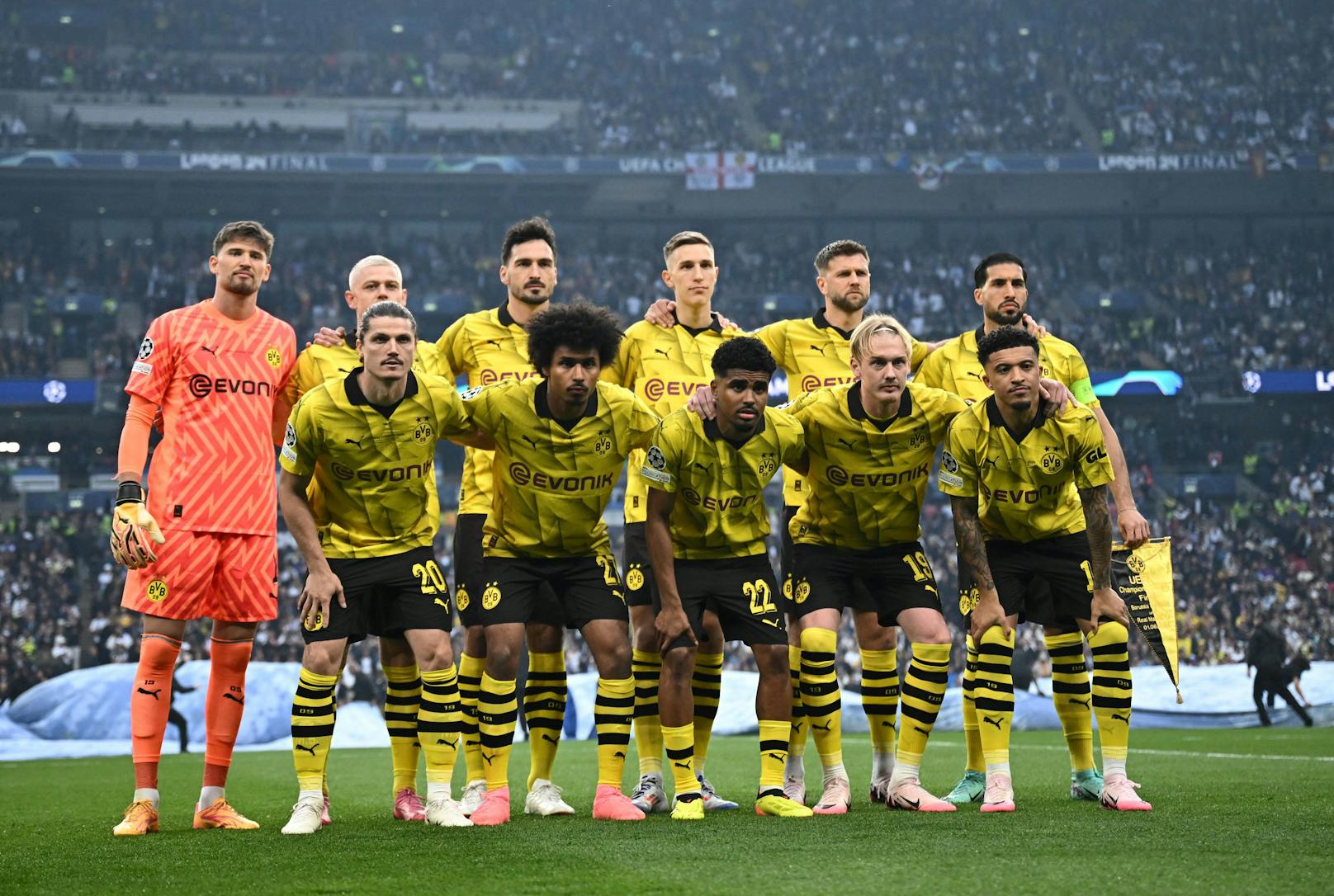 Die Borussia-Dortmund-Elf im Endspiel. 