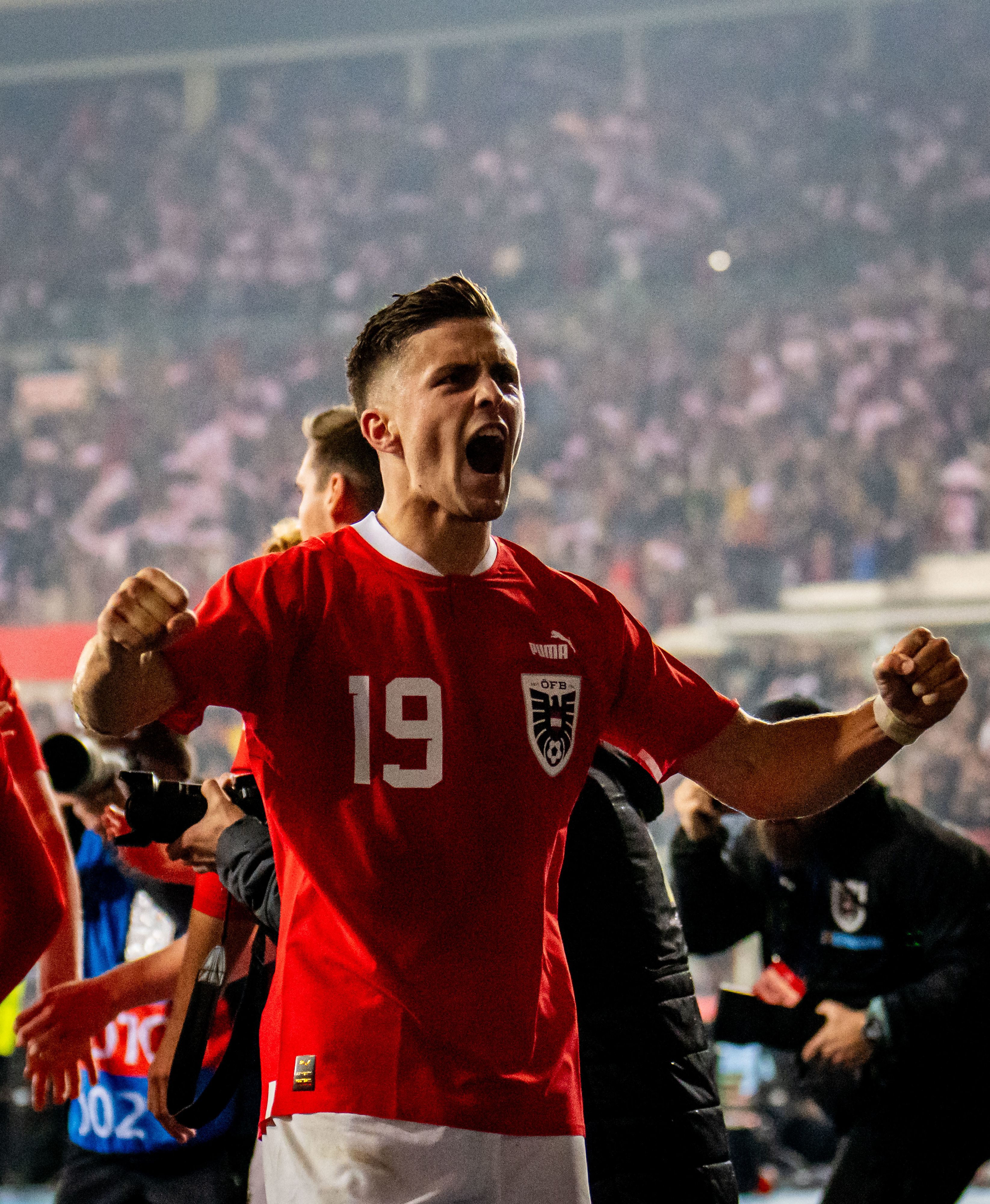 Baumgartner jubelt gegen Deutschland: 