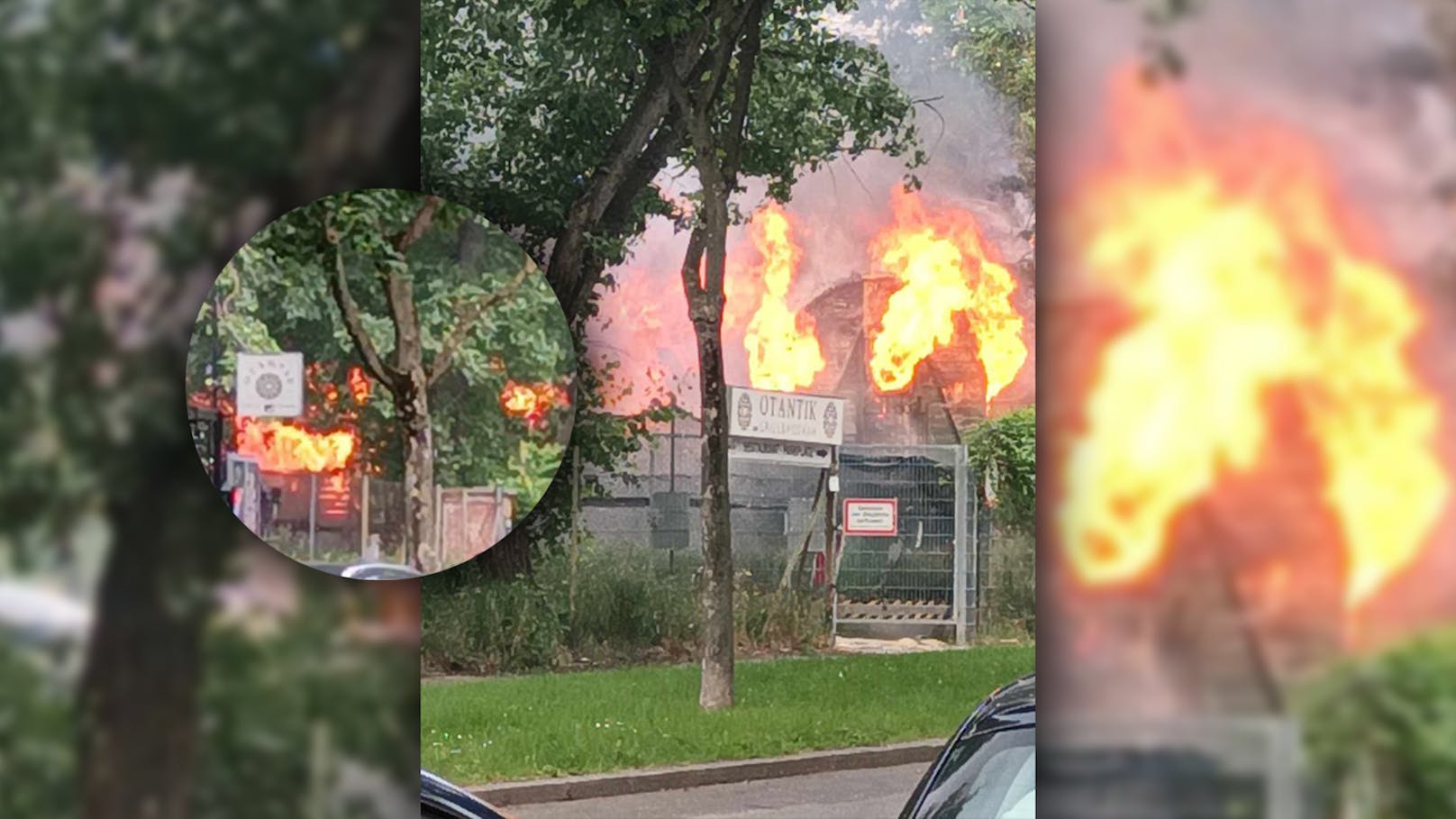 Feuer-Inferno in Wien – Waggon steht in Flammen