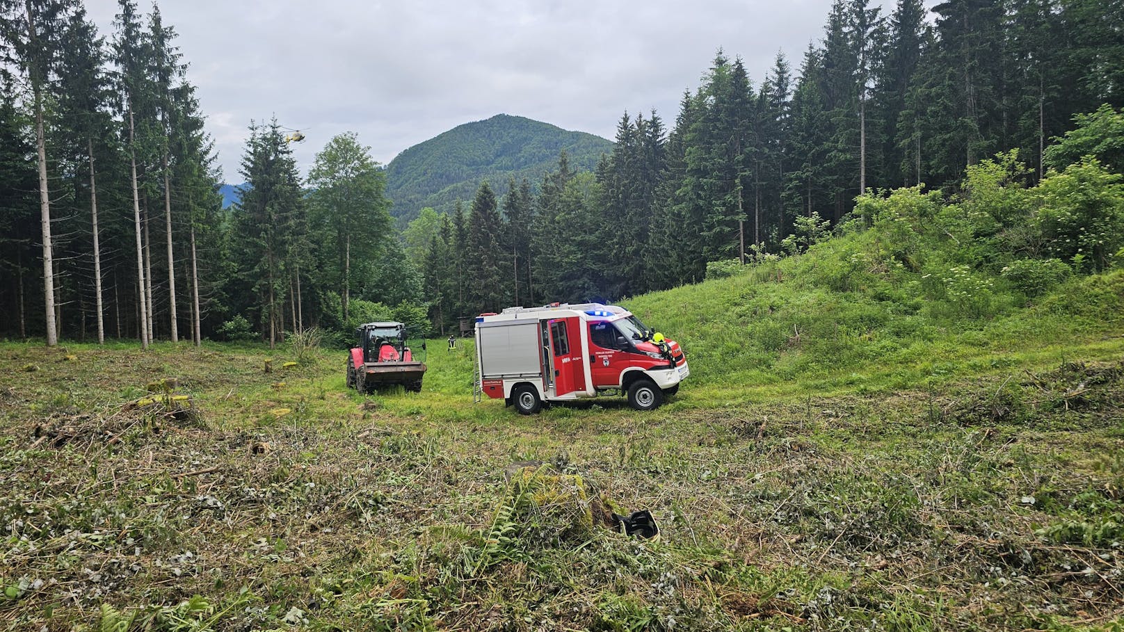 Die Anfahrt war für die Feuerwehr herausfordernd.