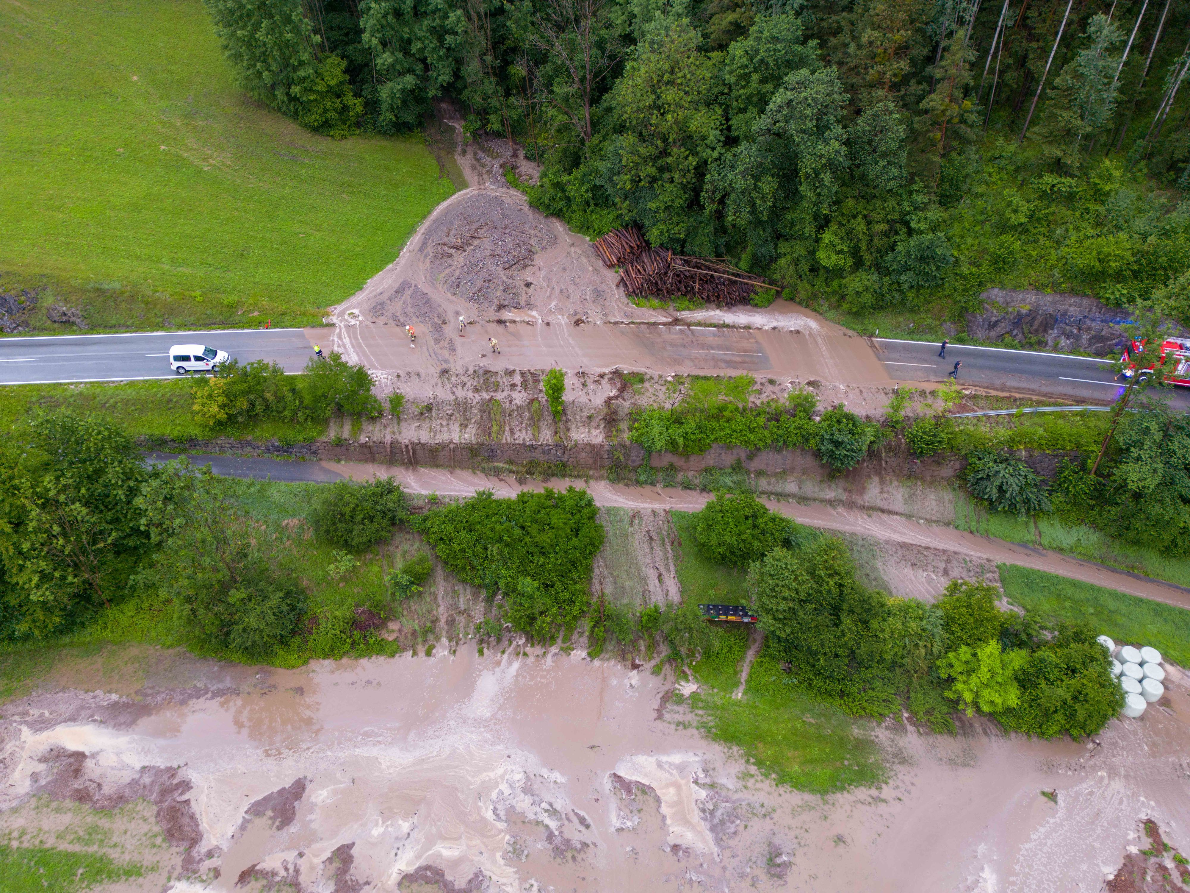 Der Hangrutsch ereignete sich am Samstag in Außervillgraten.