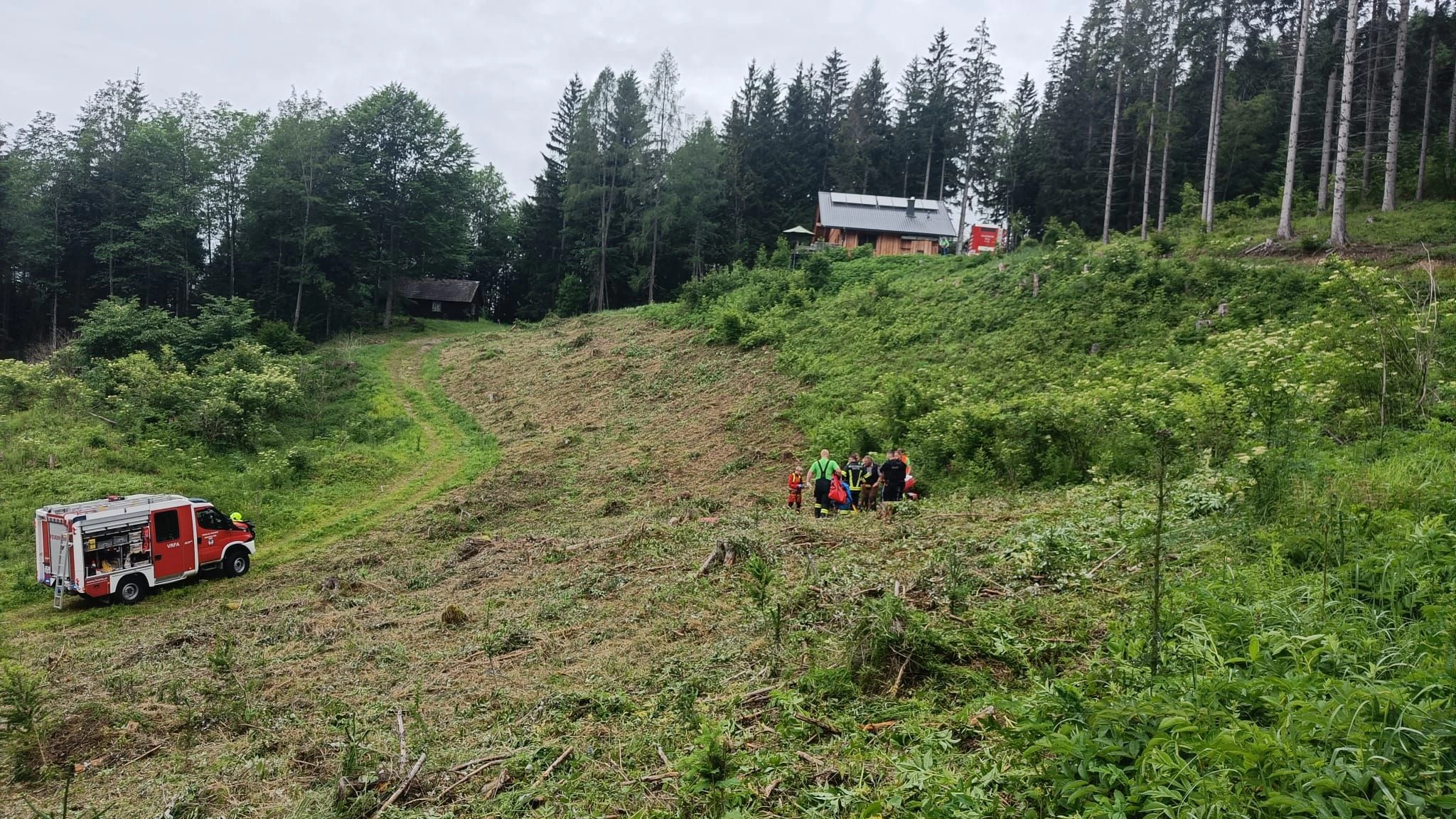 Heute.at - Mit Sense verletzt – heikler Einsatz in steilem Gelände