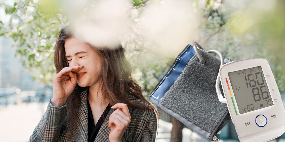 Als ob die Allergie nicht schon genug wäre, leidet auch der Blutdruck von Allergikern.