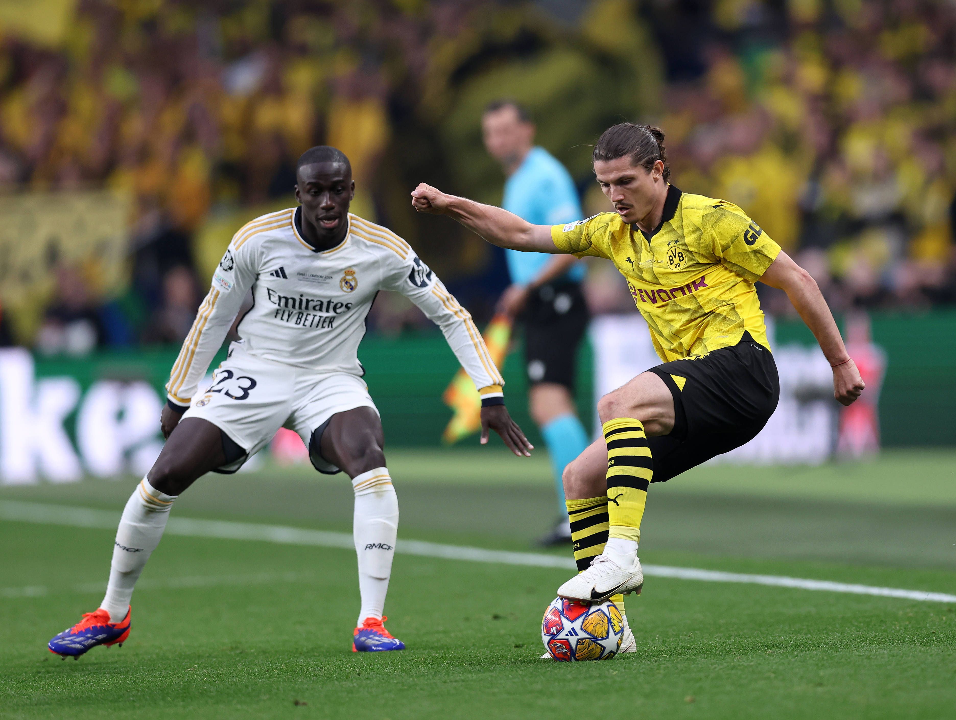 Für Marcel Sabitzer und den BVB war erst im Finale gegen Real Madrid Schluss.