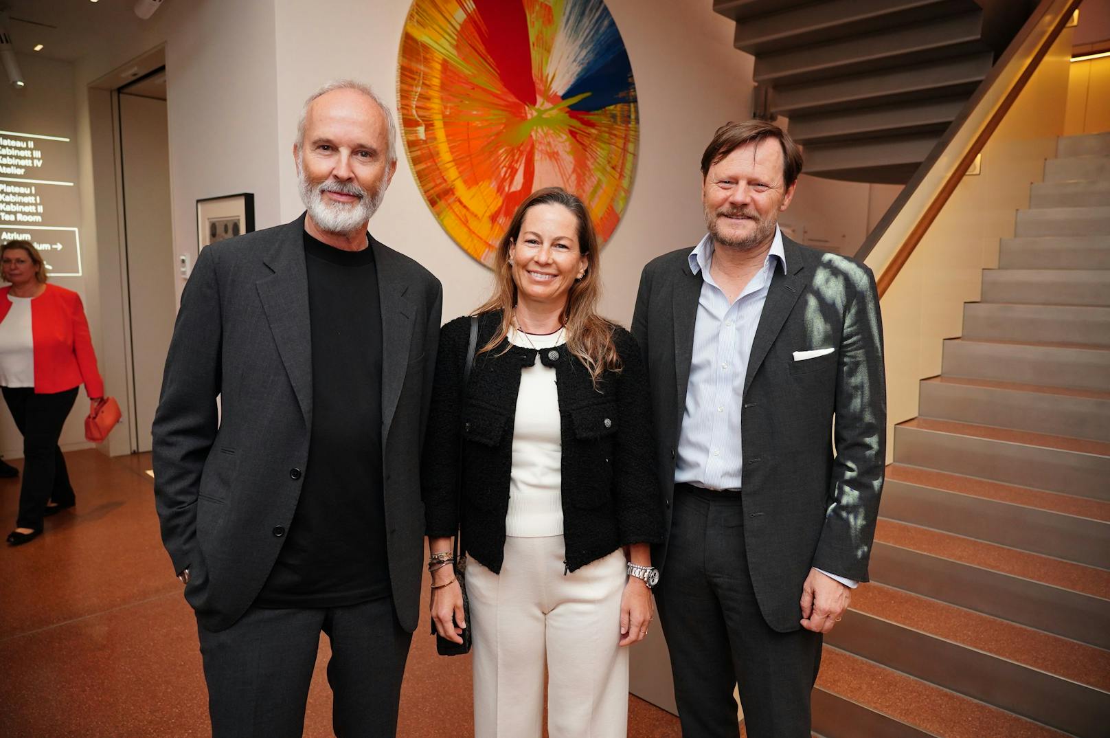 Kunst-Expertin Birgit Lauda, Künstler Erwin Wurm und "Dorotheum"-Chef Martin Böhm 